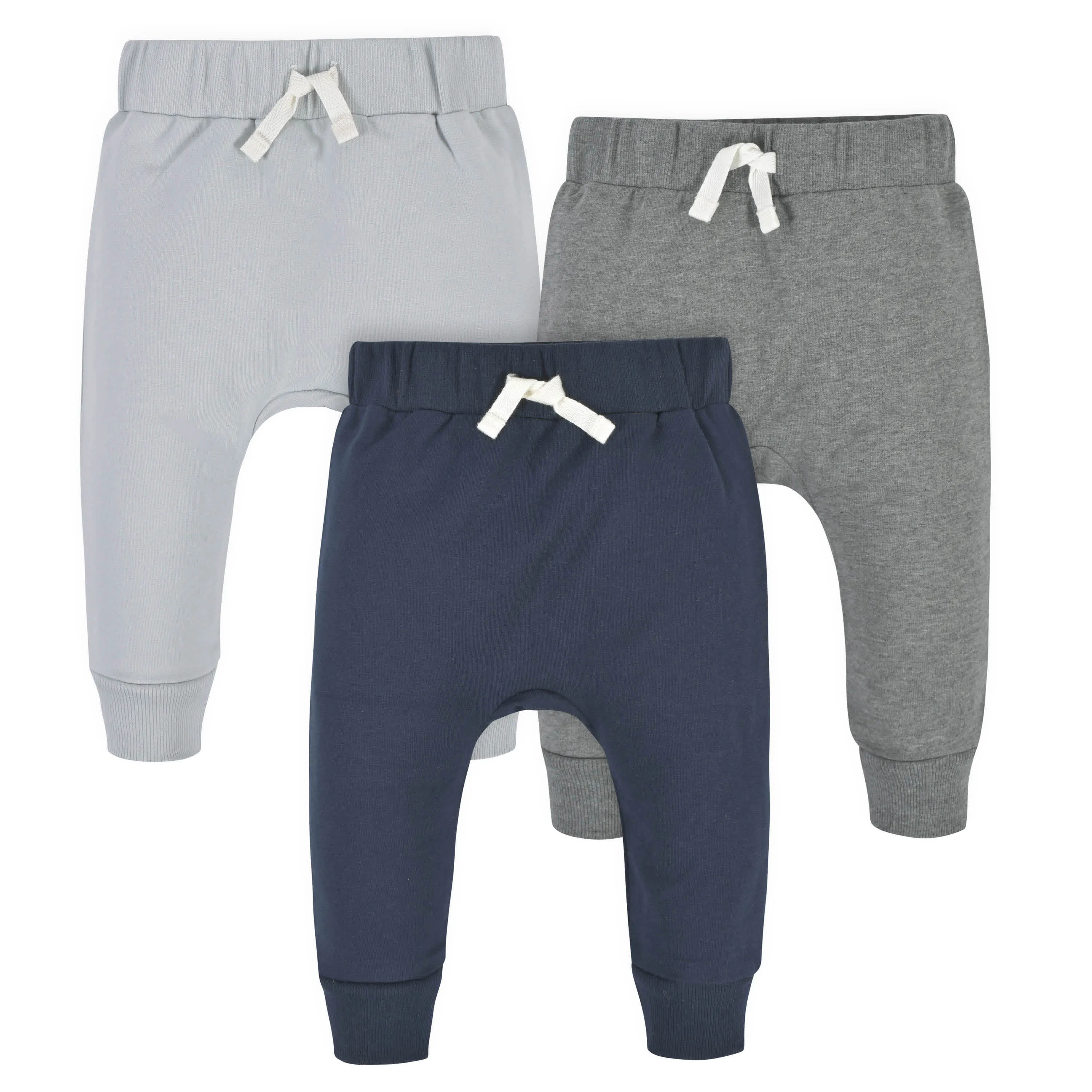 3-Pack Baby & Toddler Boys Navy & Gray Premium Jogger Gerber Childrenswea