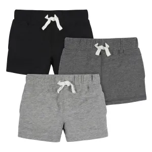 3-Pack Baby & Toddler Boys Neat Neutrals Pull-On Knit Shorts Gerber Childrenswea