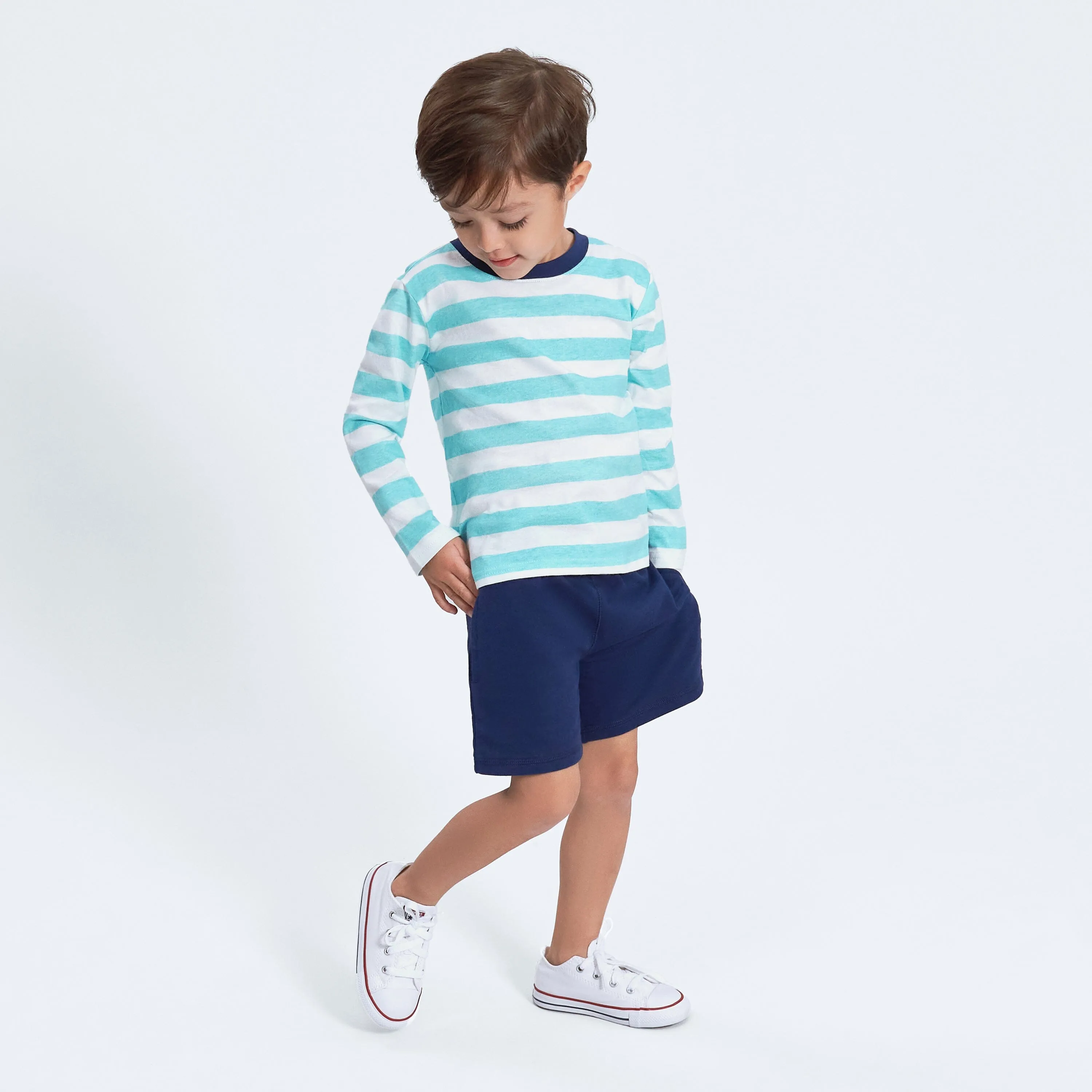 3-Pack Baby & Toddler Boys Royal Blues Pull-On Knit Shorts Gerber Childrenswea