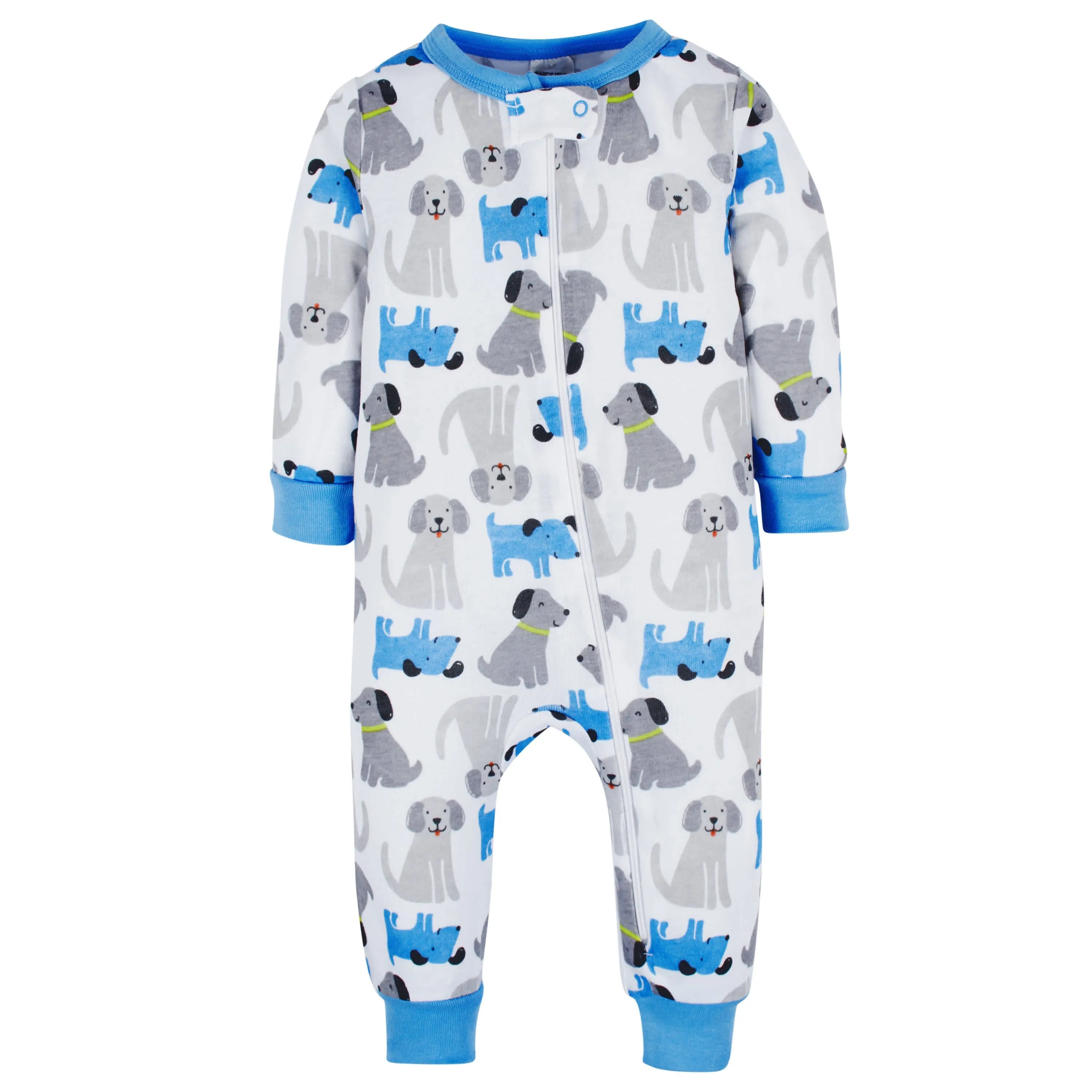 3-Pack Baby & Toddler Boys Stripes & Doggies Snug Fit Footless Pajamas Gerber Childrenswea