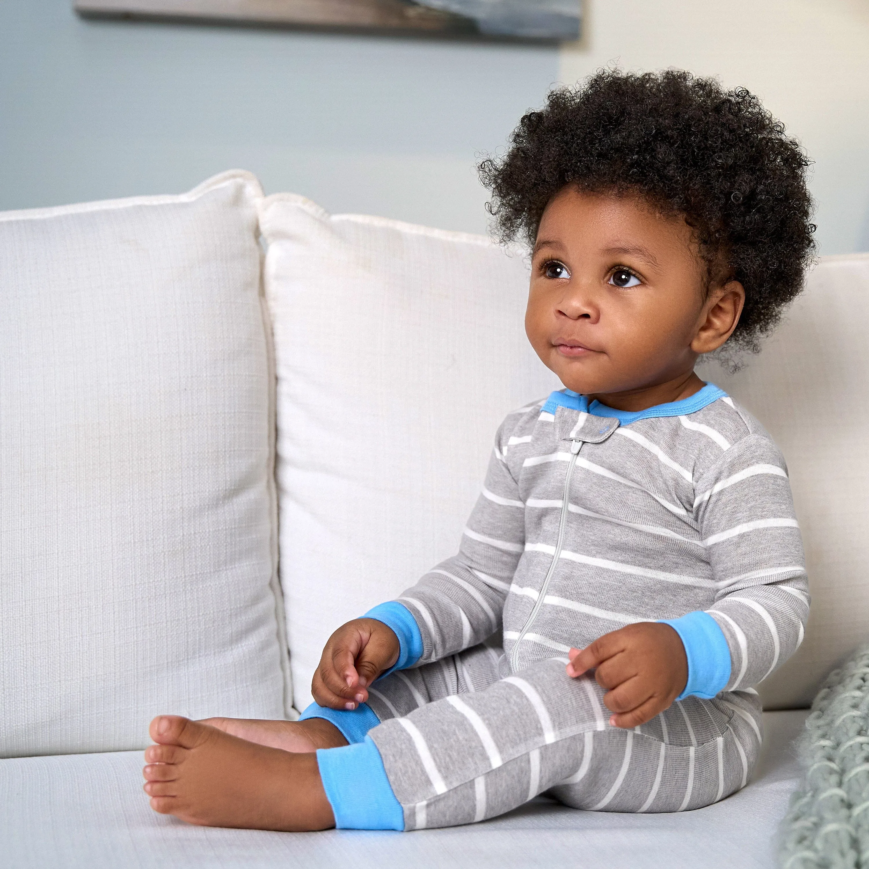 3-Pack Baby & Toddler Boys Stripes & Doggies Snug Fit Footless Pajamas Gerber Childrenswea