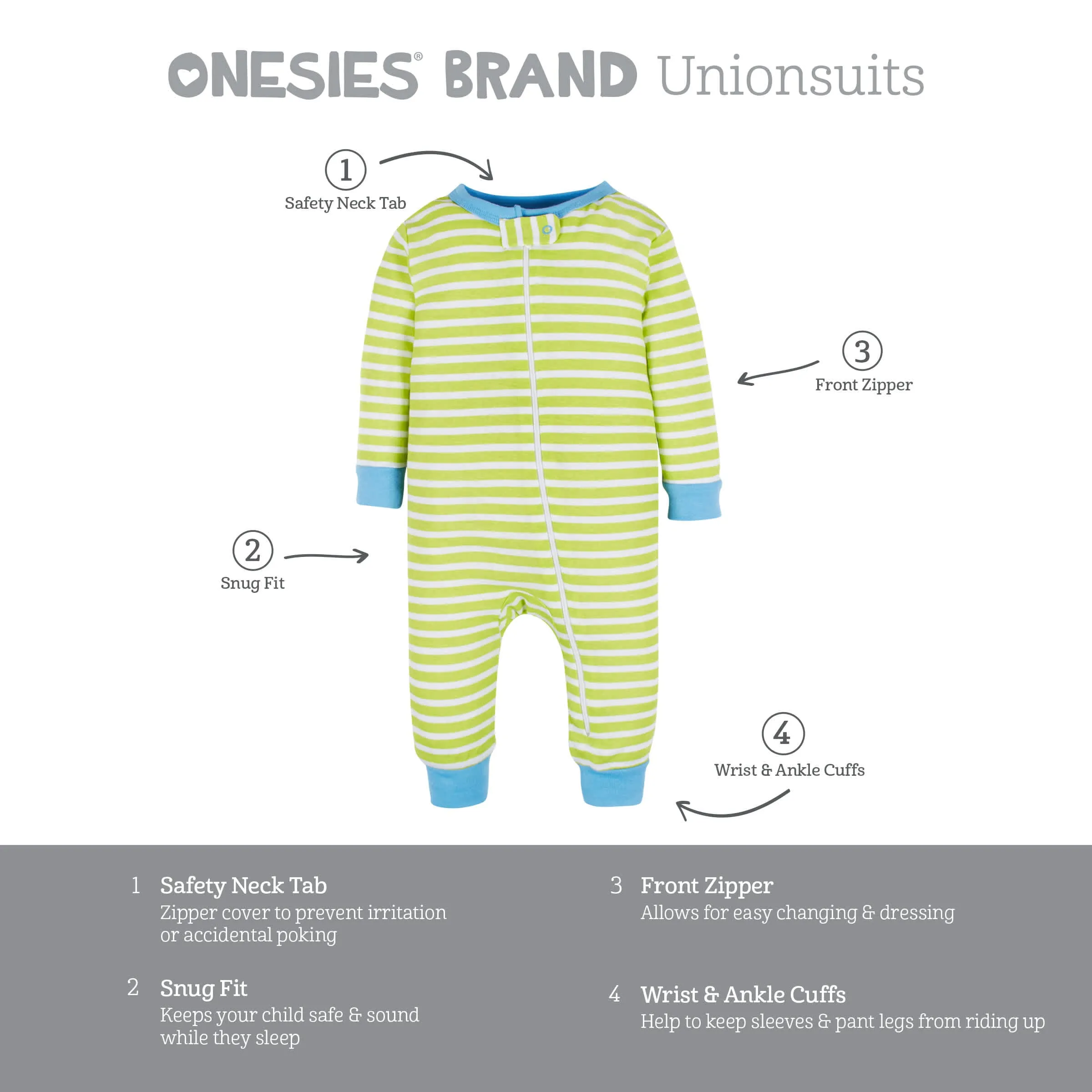 3-Pack Baby & Toddler Boys Stripes & Doggies Snug Fit Footless Pajamas Gerber Childrenswea
