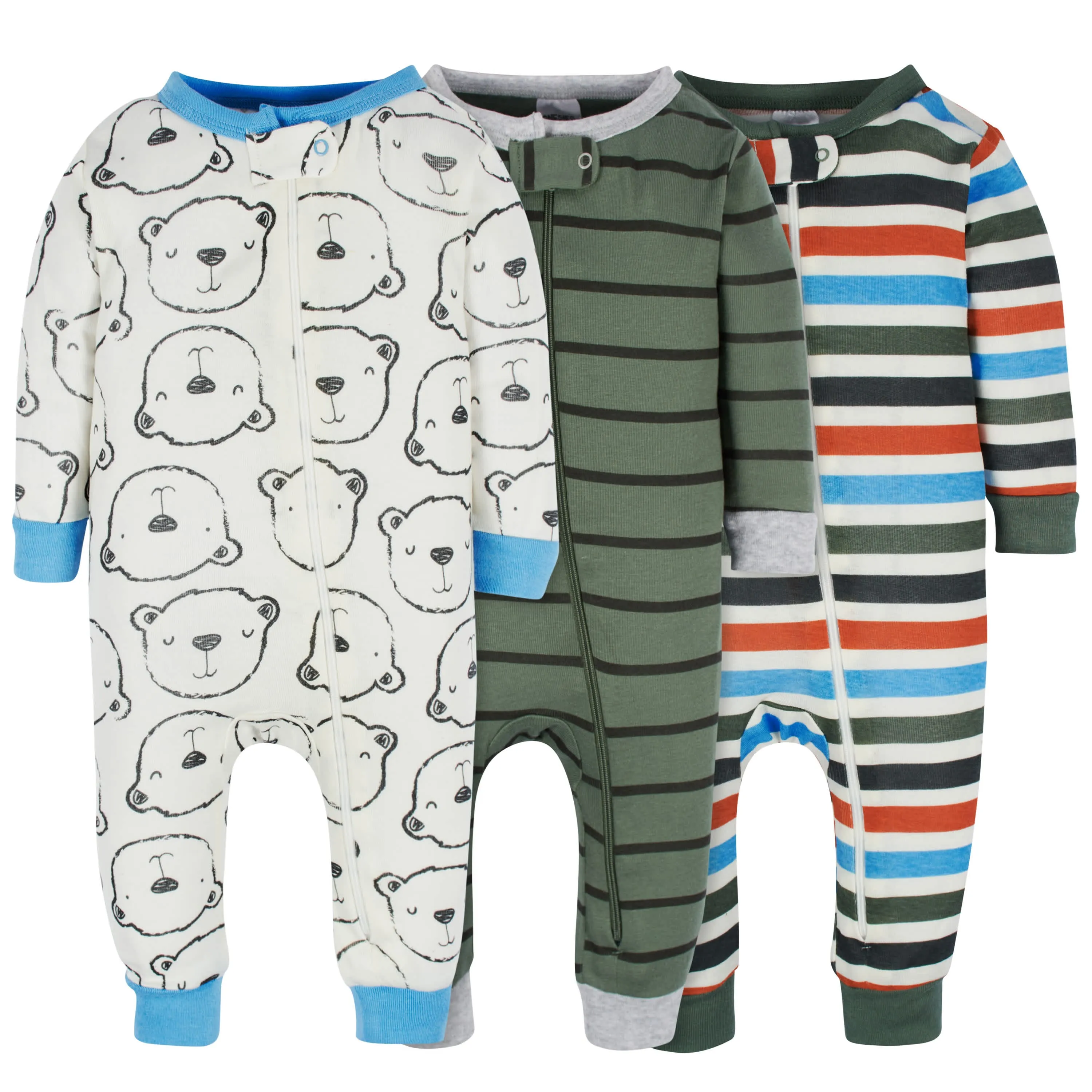 3-Pack Baby & Toddler Boys Unbearably Cute Snug Fit Footless Pajamas Gerber Childrenswea