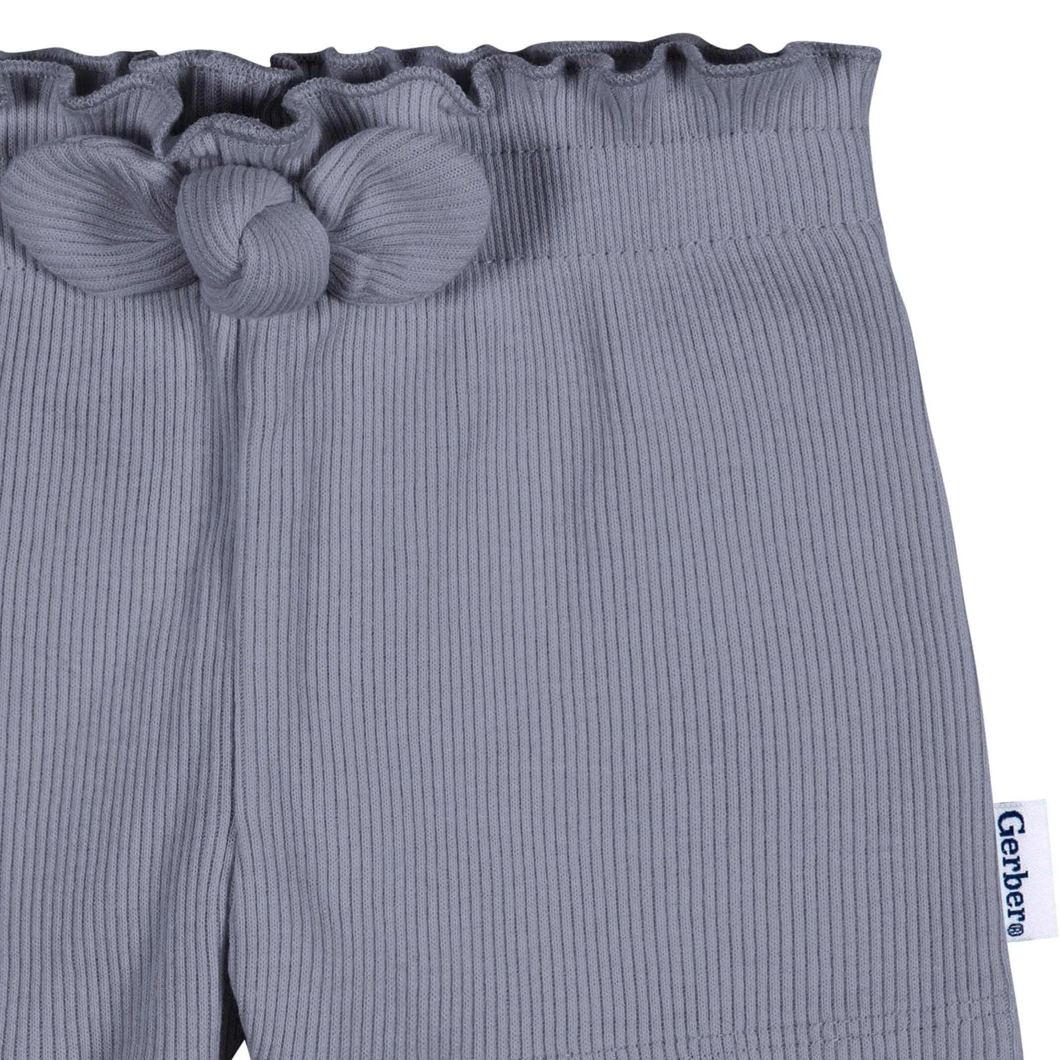 3-Pack Baby & Toddler Girls Blue & Pinks Pull-On Knit Shorts Gerber Childrenswea