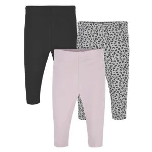 3-Pack Baby & Toddler Girls Cheetah Premium Leggings Gerber Childrenswea