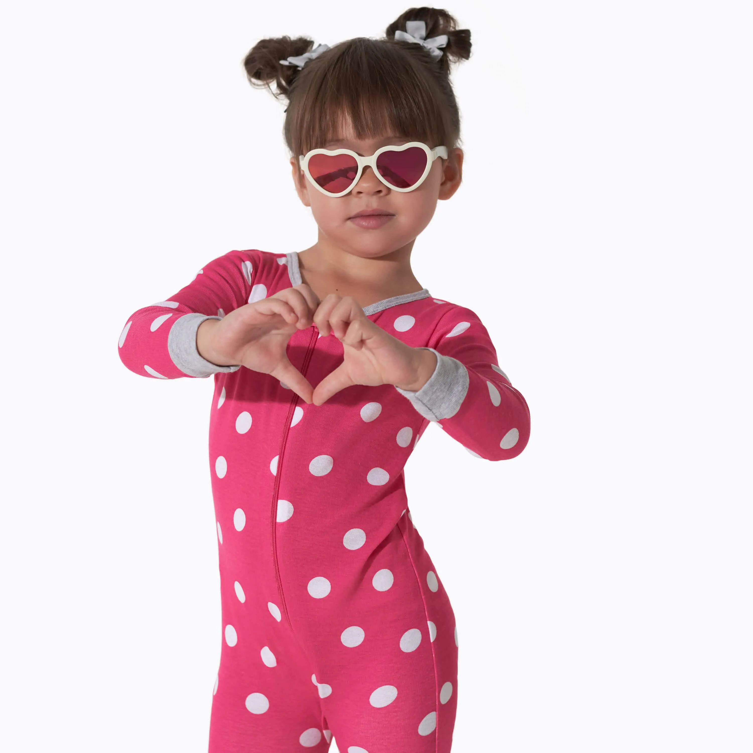 3-Pack Baby & Toddler Girls Dots & Kitties Snug Fit Footless Pajamas Gerber Childrenswea