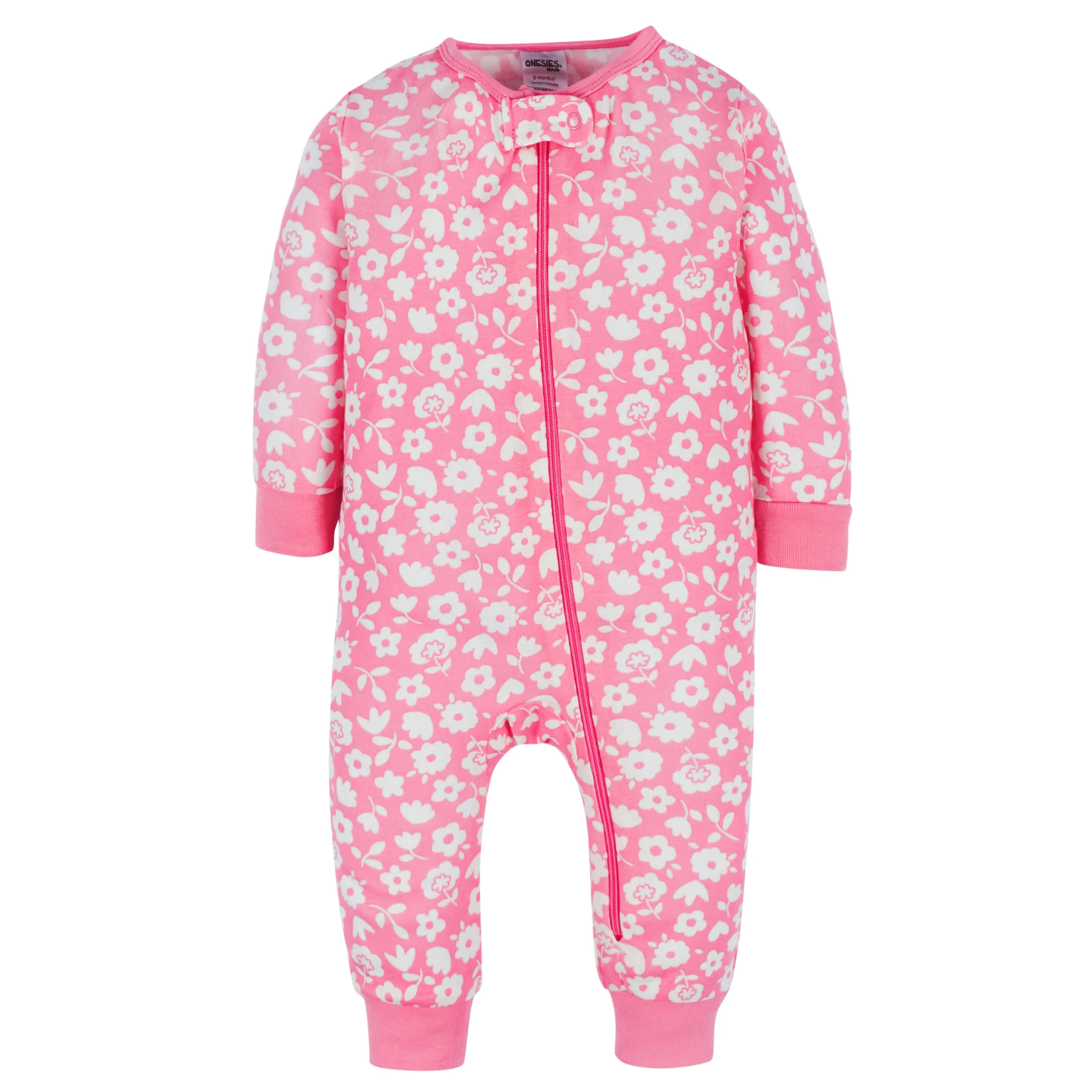 3-Pack Baby & Toddler Girls Floral Fox Snug Fit Footless Pajamas Gerber Childrenswea