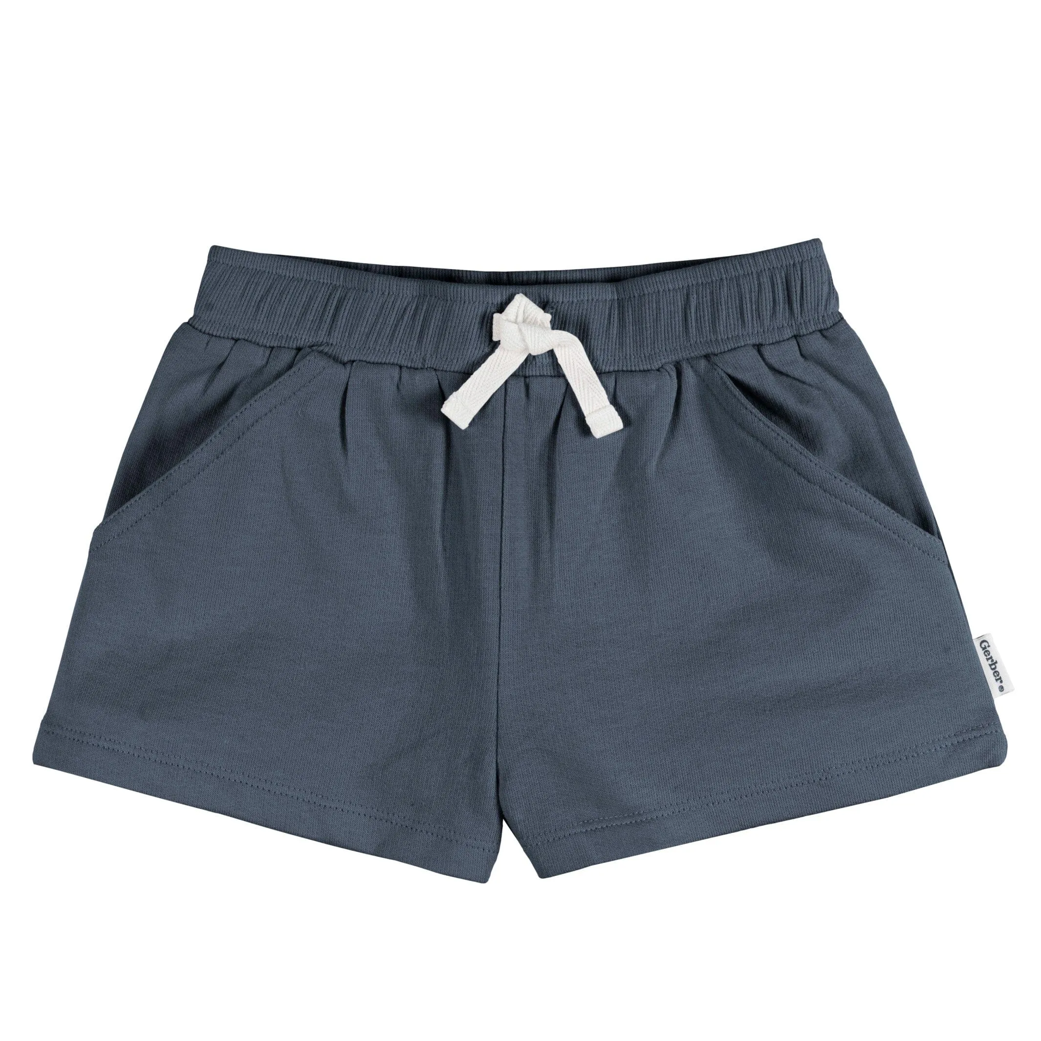 3-Pack Baby & Toddler Girls Navy, White, & Pink Knit Shorts Gerber Childrenswea