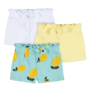 3-Pack Baby & Toddler Girls Picnic Day Dreams Pull-On Knit Shorts Gerber Childrenswea