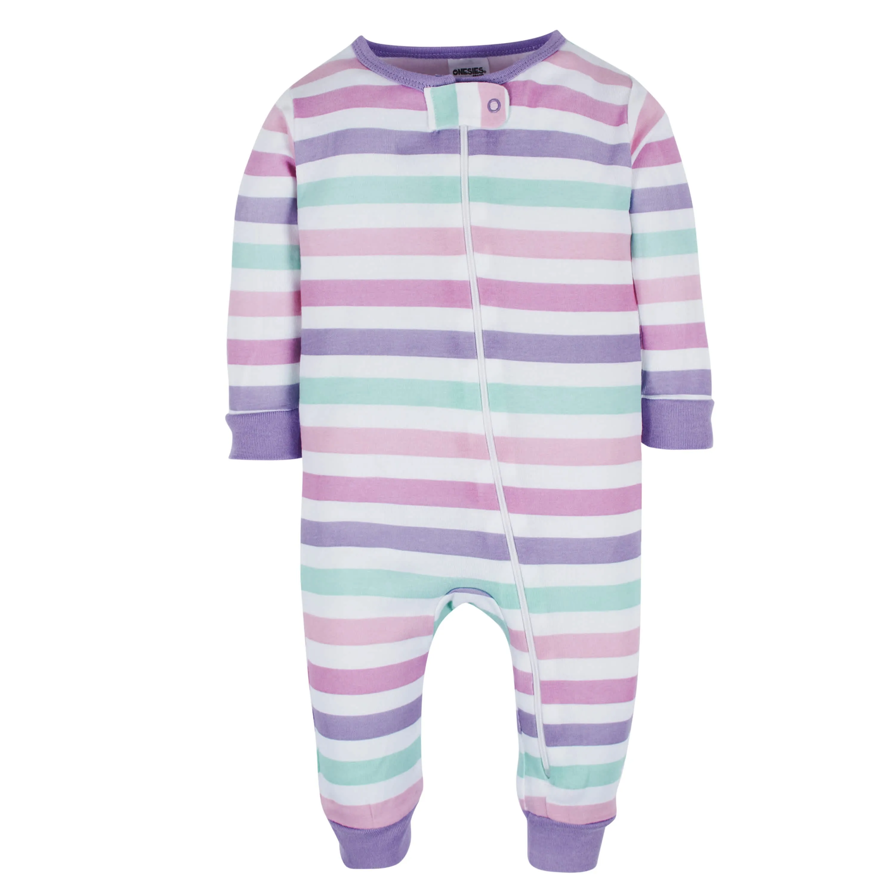 3-Pack Baby & Toddler Girls Rainbow Floral Snug Fit Footless Pajamas Gerber Childrenswea