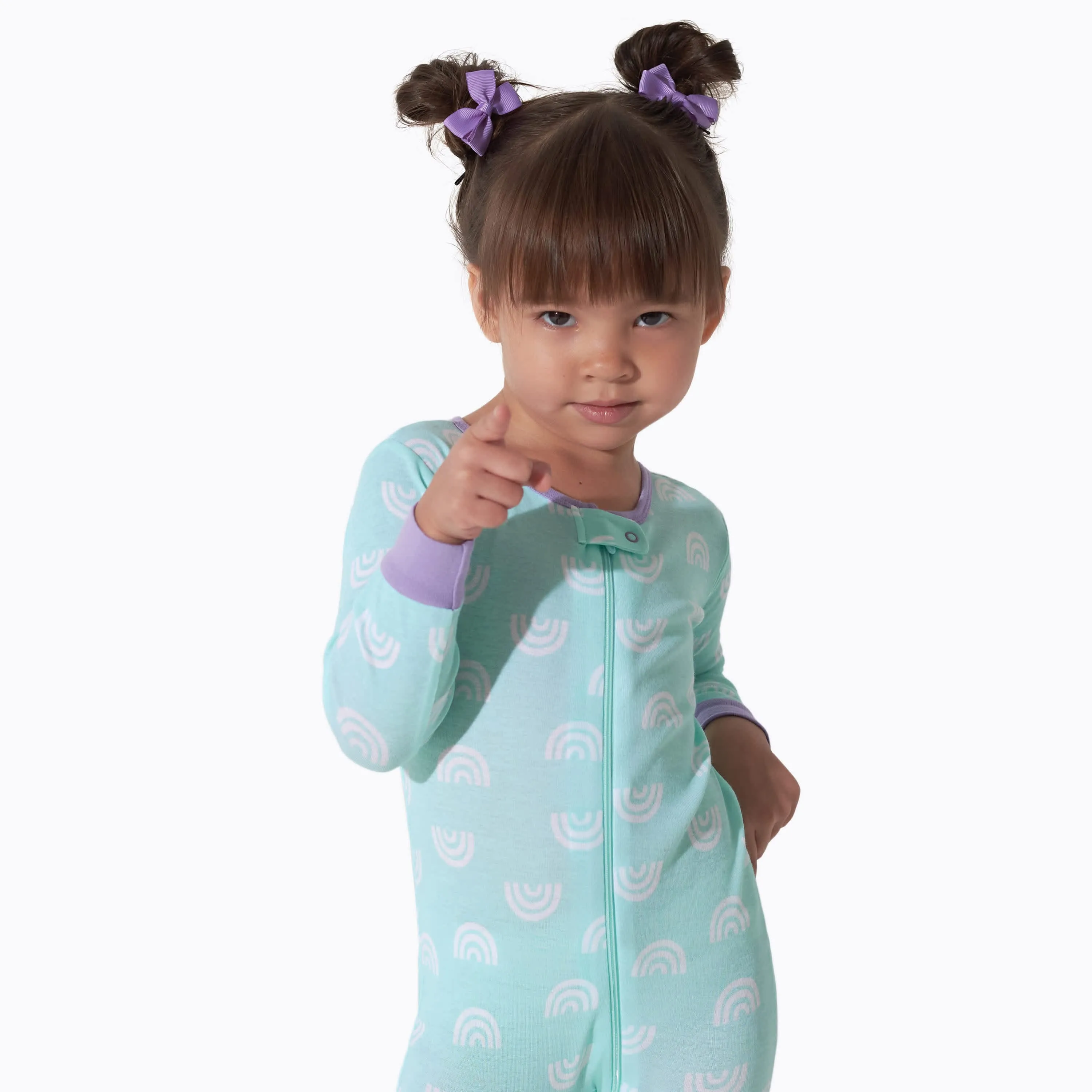3-Pack Baby & Toddler Girls Rainbow Floral Snug Fit Footless Pajamas Gerber Childrenswea