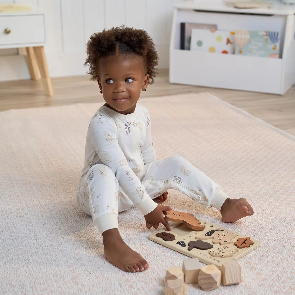 3-Pack Baby & Toddler Neutral Bear Snug Fit Footless Pajamas Gerber Childrenswea