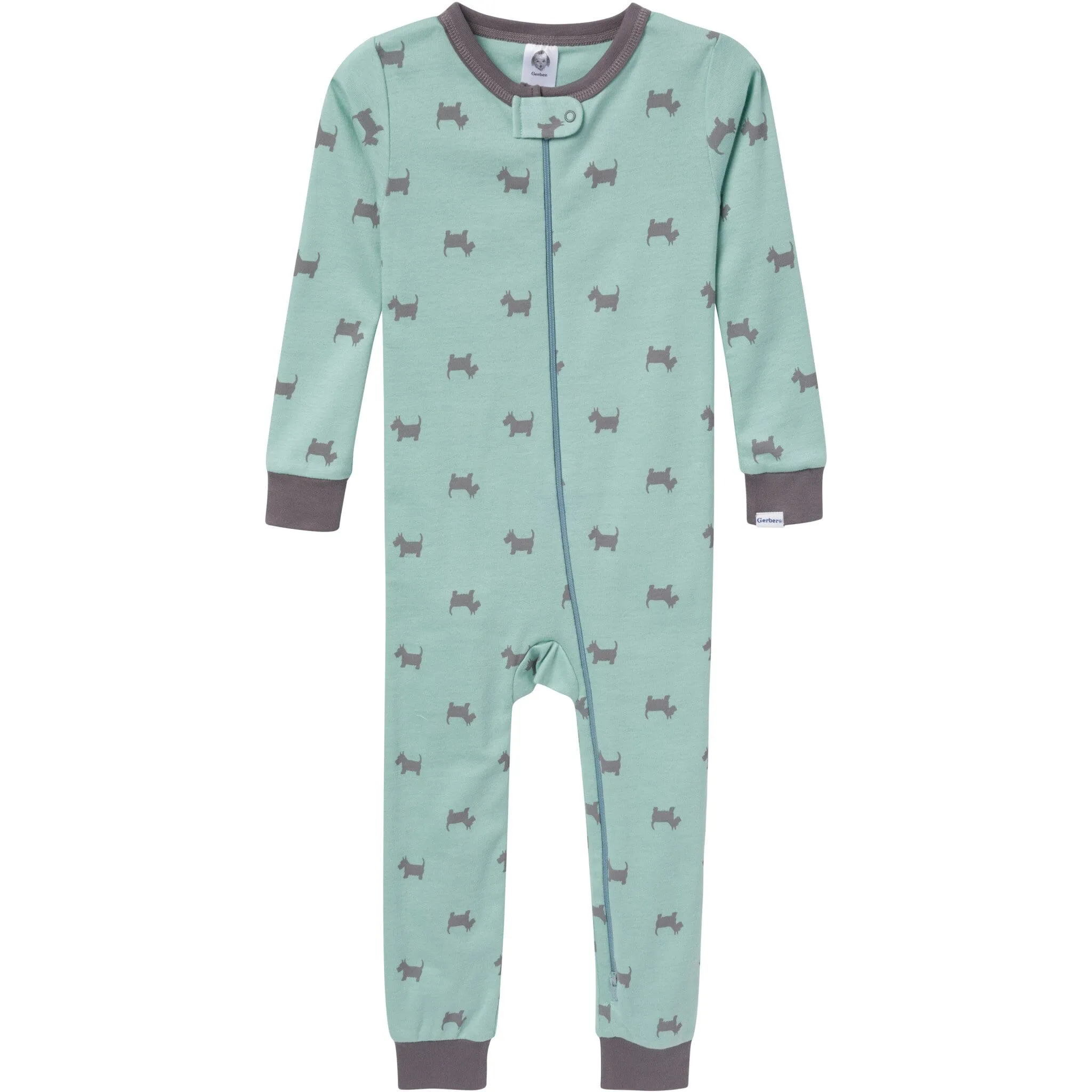 3-Pack Baby & Toddler Neutral Dog Snug Fit Footless Pajamas Gerber Childrenswea