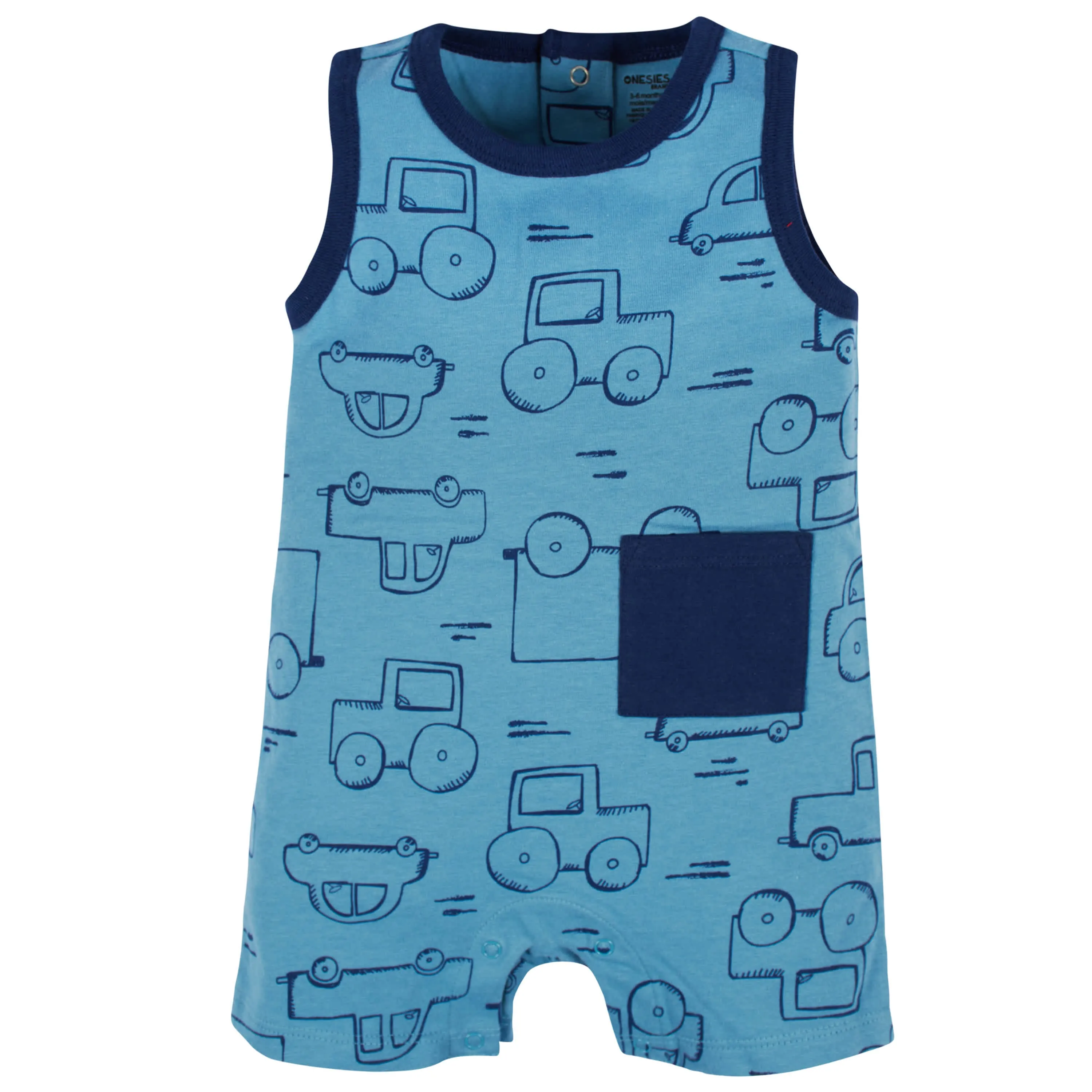3-Pack Baby Boys Construction Zone Rompers Gerber Childrenswea