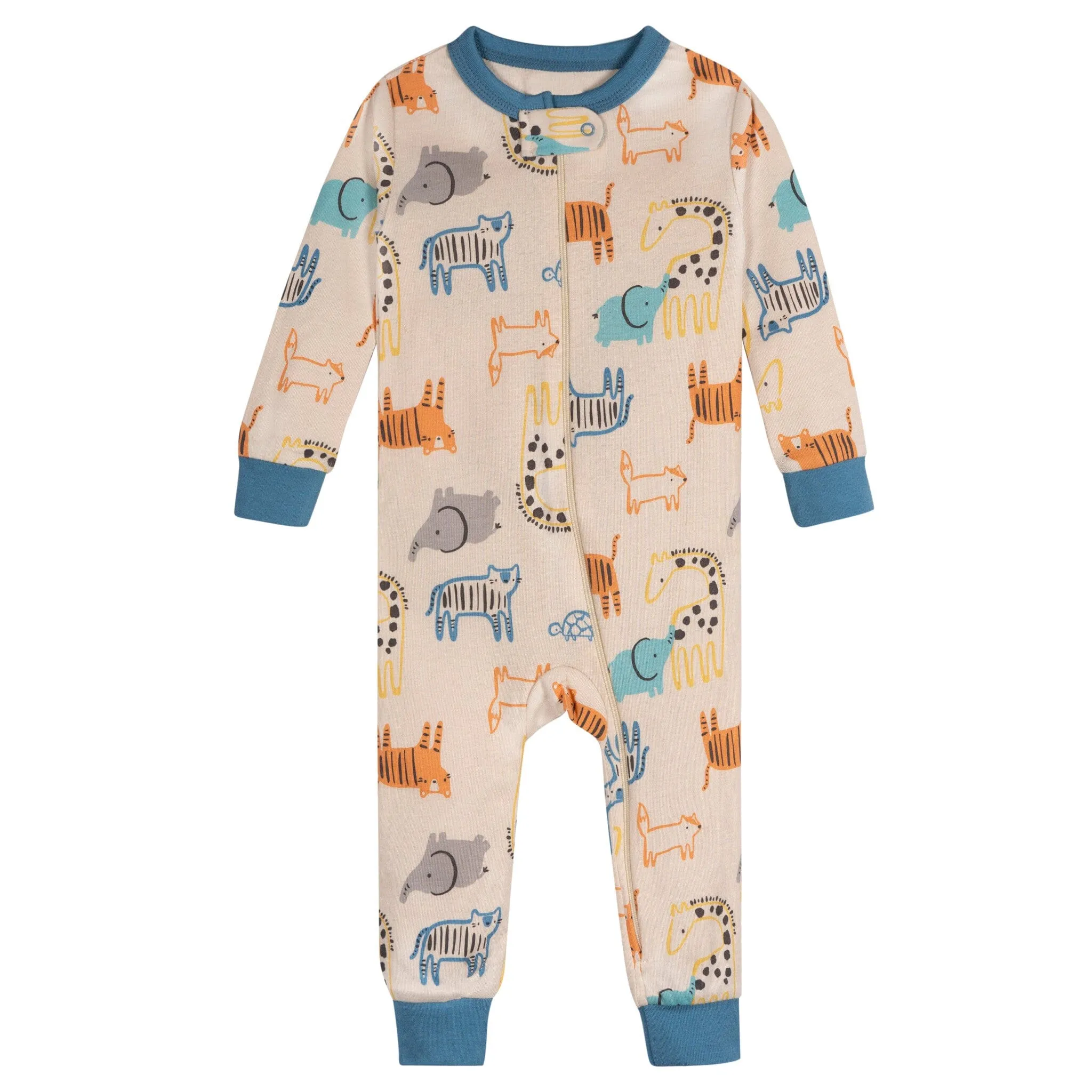 3-Pack Baby Boys Safari Footless Pajamas Gerber Childrenswea