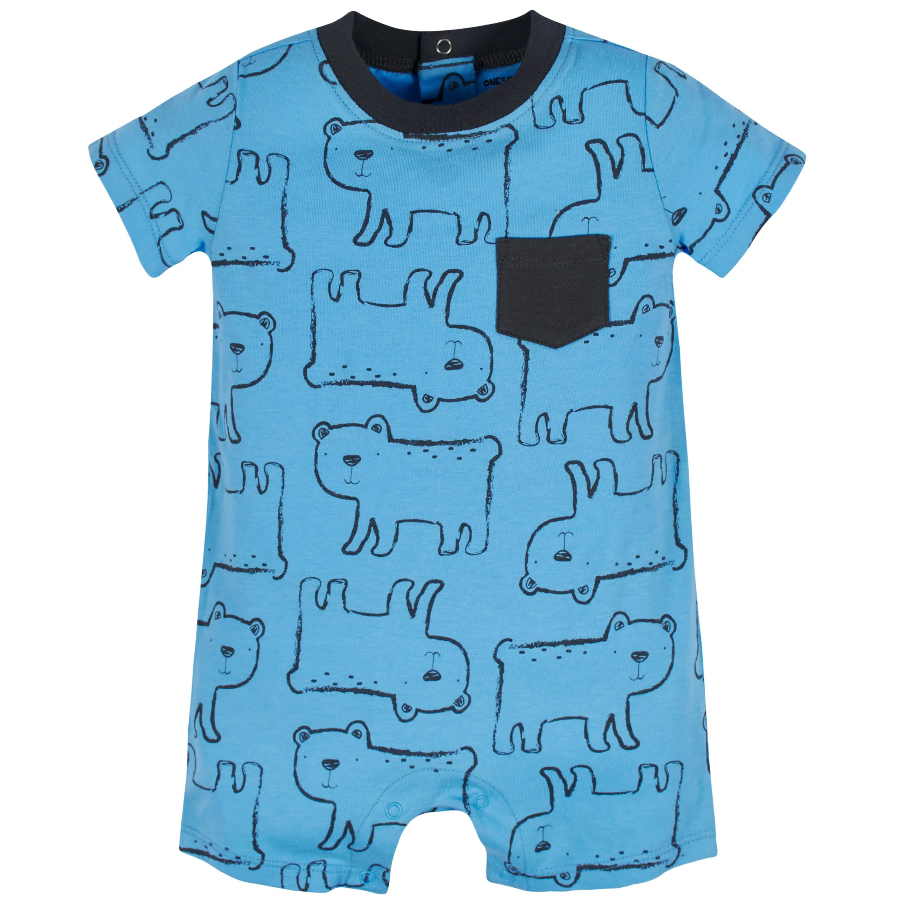 3-Pack Baby Boys Unbearably Cute Rompers Gerber Childrenswea