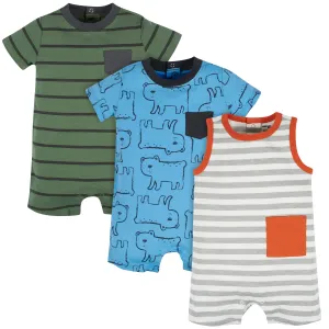 3-Pack Baby Boys Unbearably Cute Rompers Gerber Childrenswea