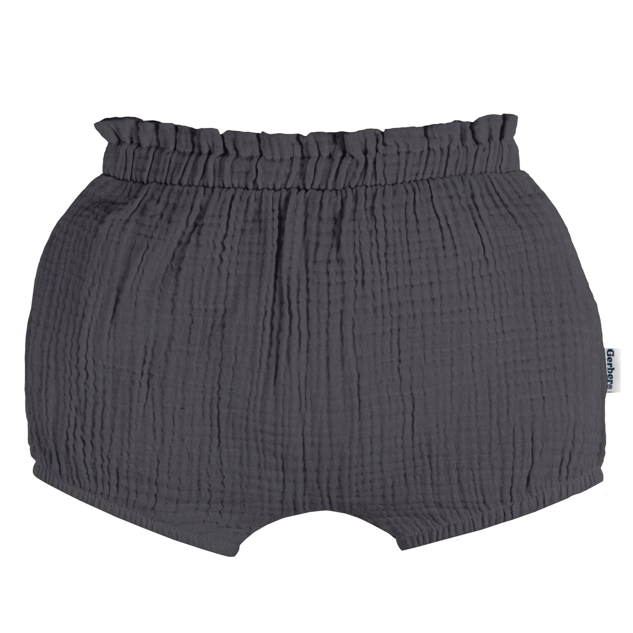 3-Pack Baby Girls Grey, Leopard, & Pink Gauze Bubble Shorts Gerber Childrenswea