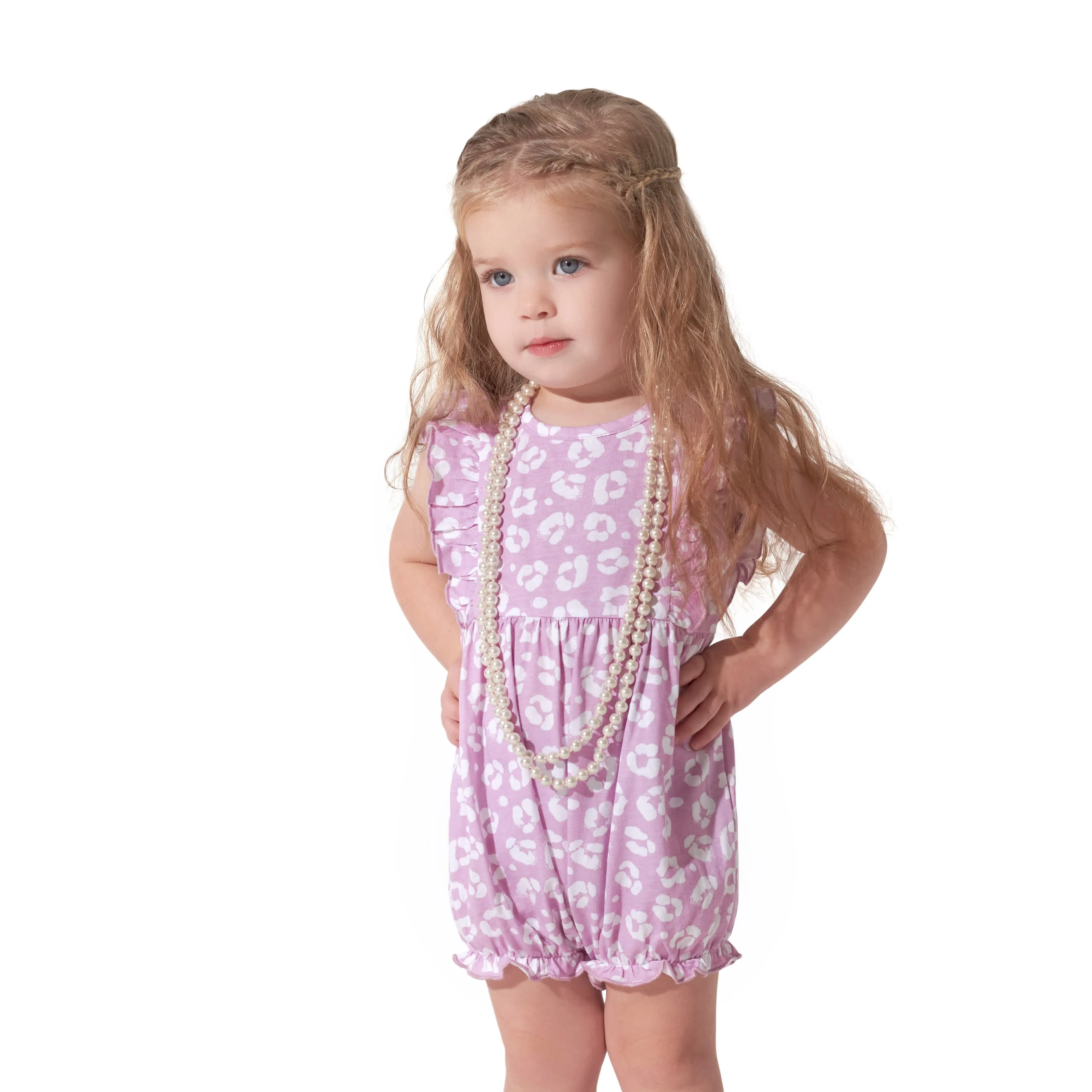 3-Pack Baby Girls Rainbow Floral Rompers Gerber Childrenswea