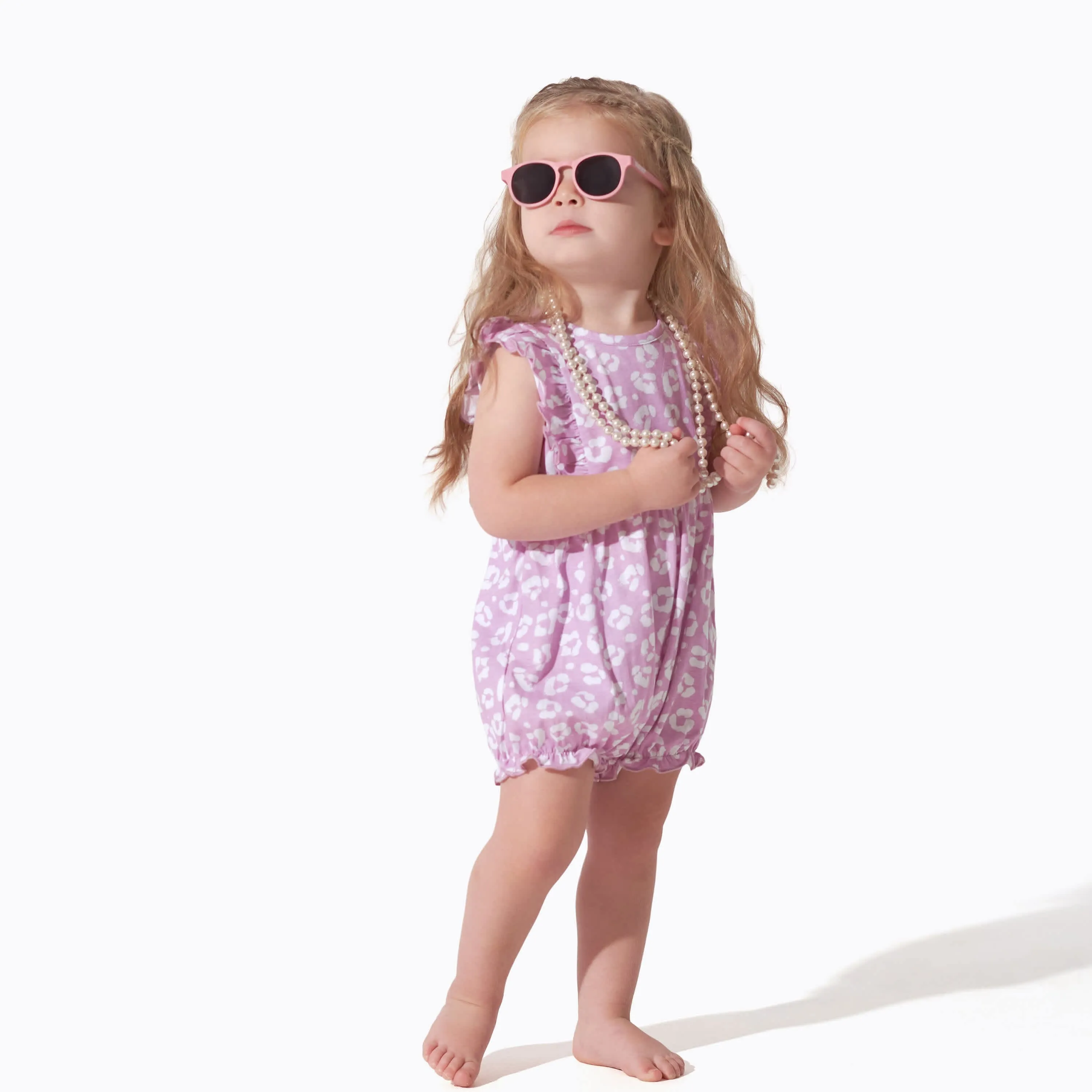 3-Pack Baby Girls Rainbow Floral Rompers Gerber Childrenswea