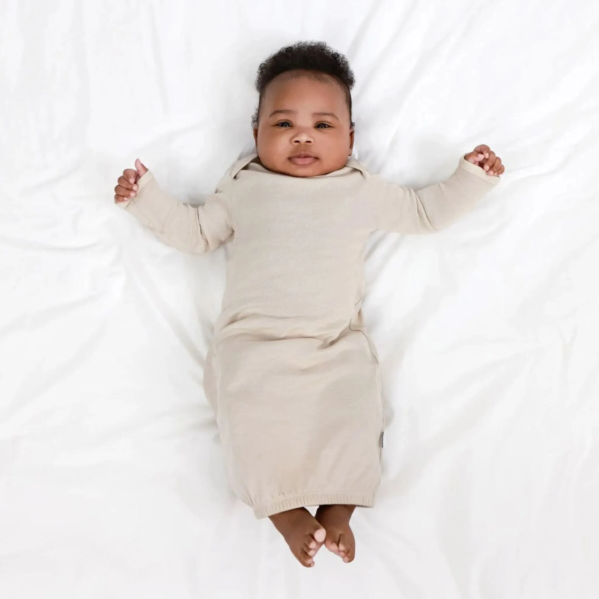 3-Pack Baby Neutral It Grey Heather/Birch/Peyote Lap Shoulder Gowns Gerber Childrenswea