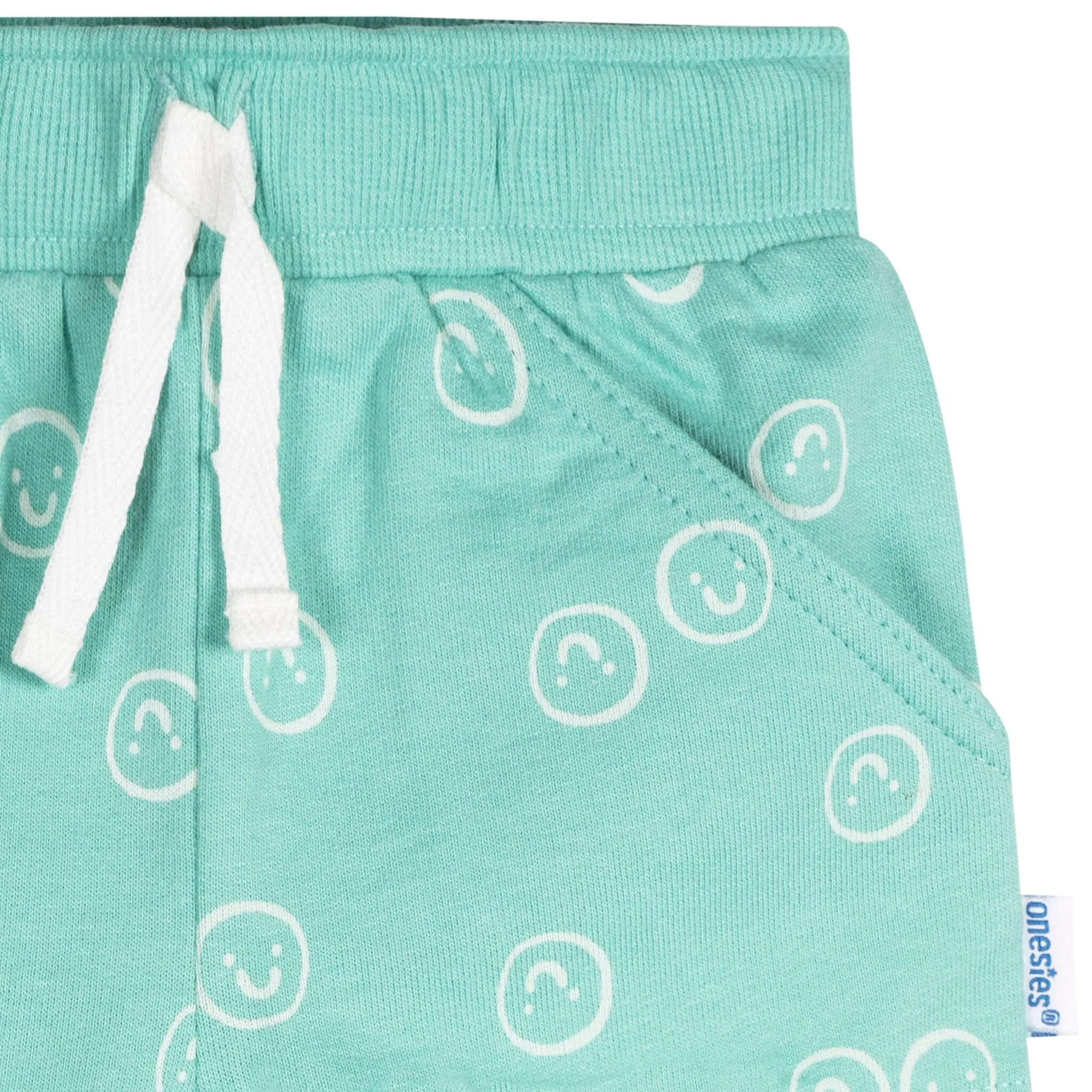 3-Pack Baby Neutral Smiley Faces Shorts Gerber Childrenswea
