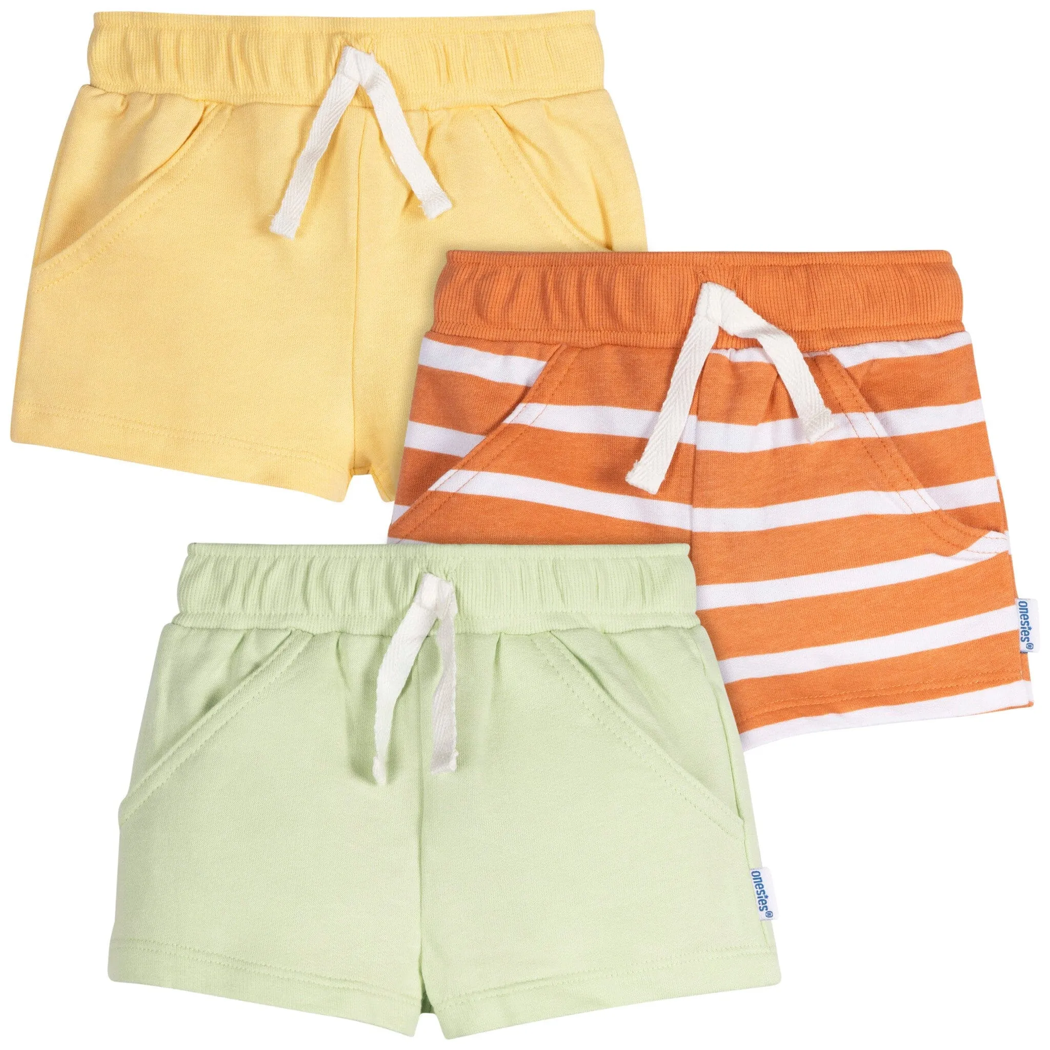 3-Pack Baby Neutral Stripes Shorts Gerber Childrenswea