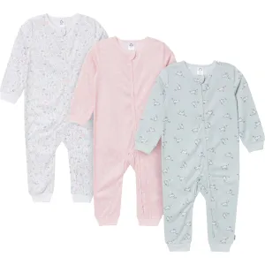3-Pack Infant & Toddler Girls Bunnies Footless Pajamas Gerber Childrenswea