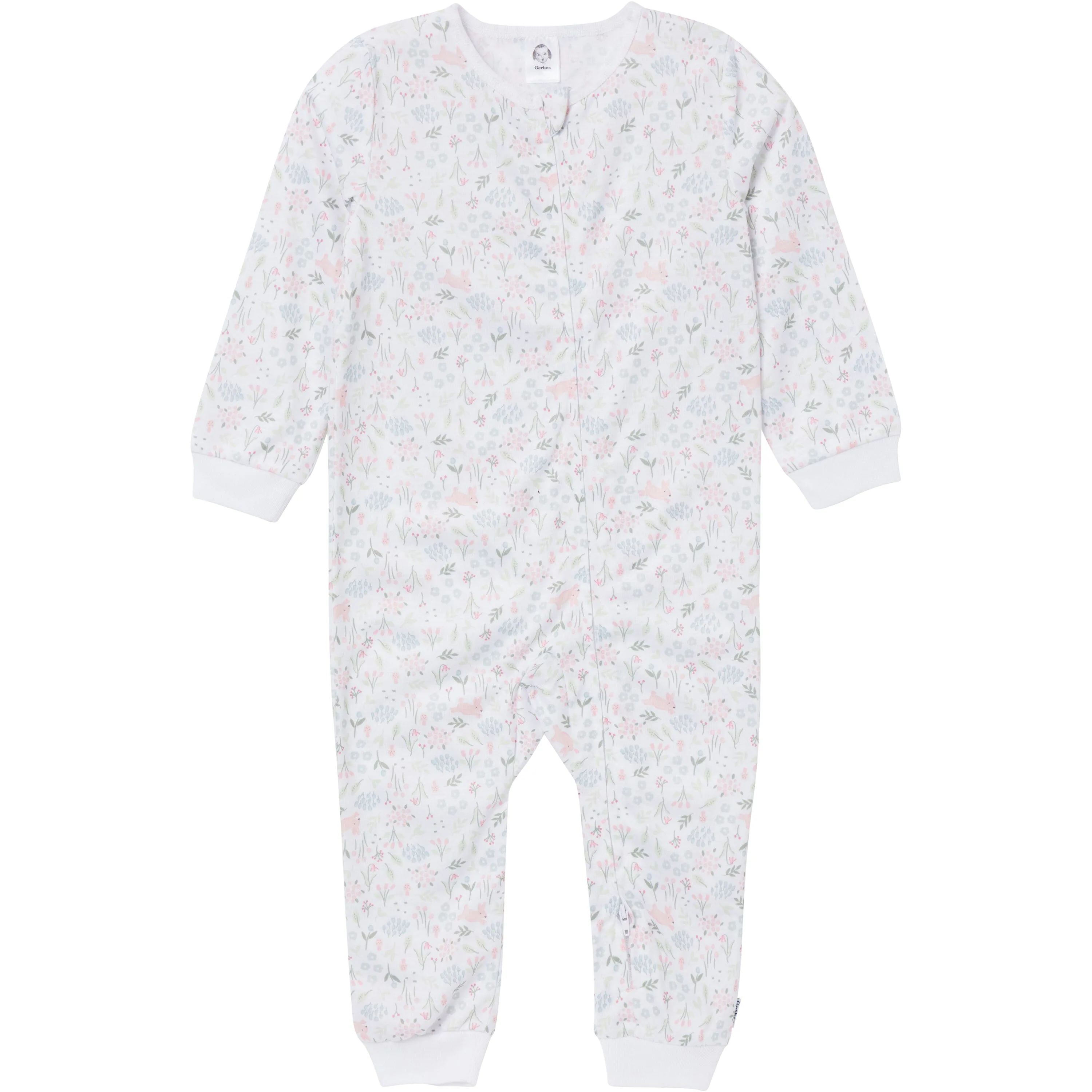 3-Pack Infant & Toddler Girls Bunnies Footless Pajamas Gerber Childrenswea