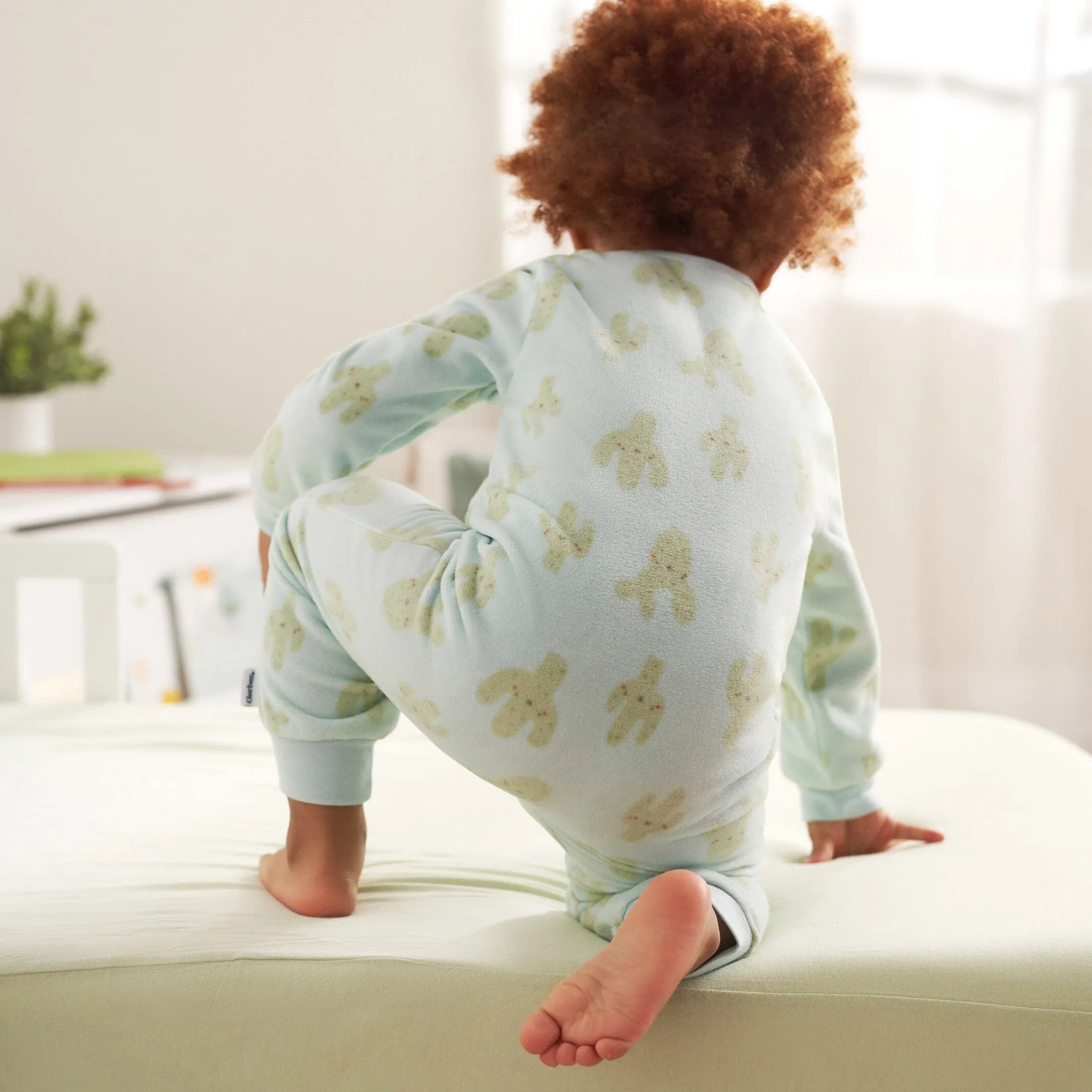 3-Pack Infant & Toddler Neutral Cactus Footless Fleece Pajamas Gerber Childrenswea