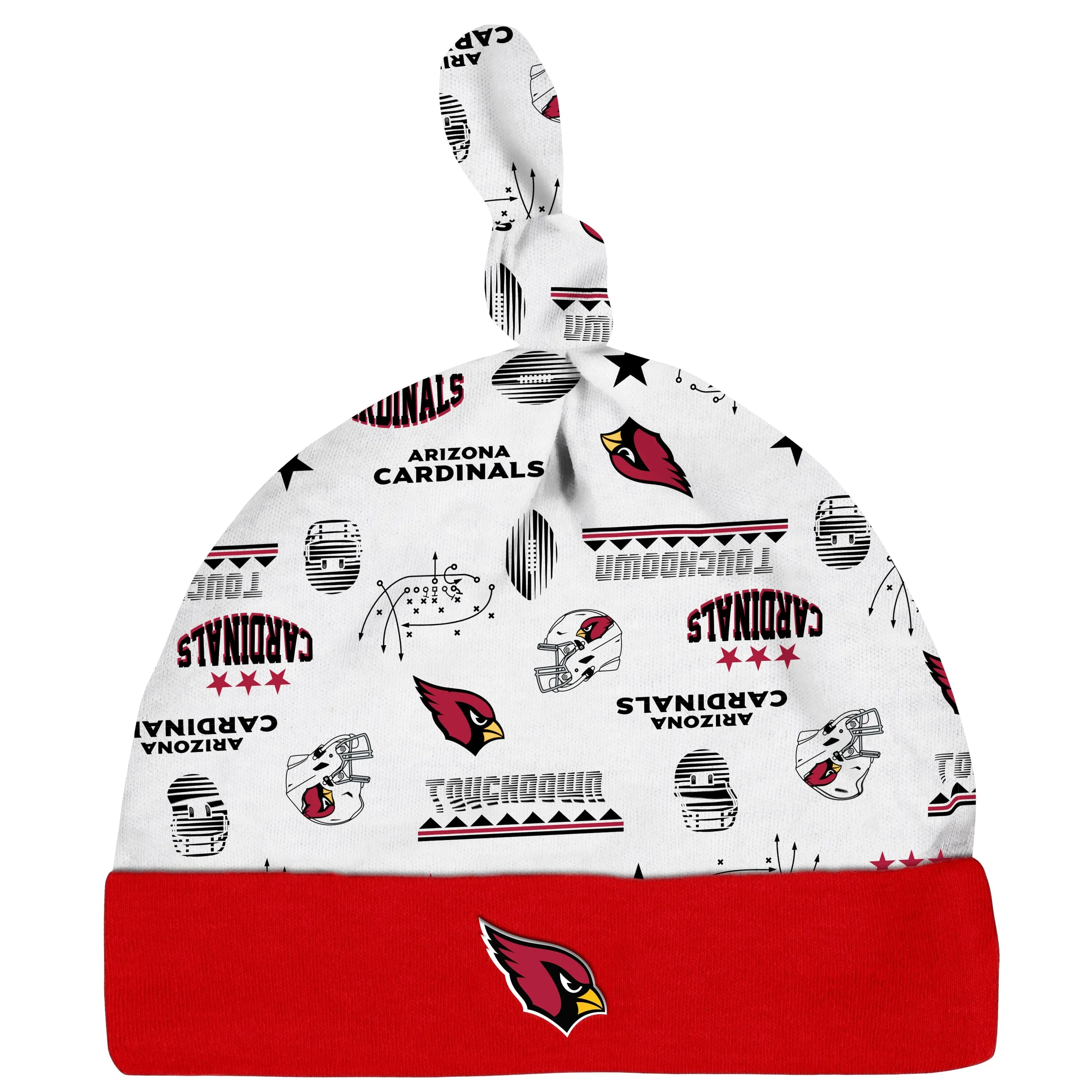 3-Piece Baby Boys Arizona Cardinals Bodysuit, Sleep 'N Play, and Cap Set Gerber Childrenswea