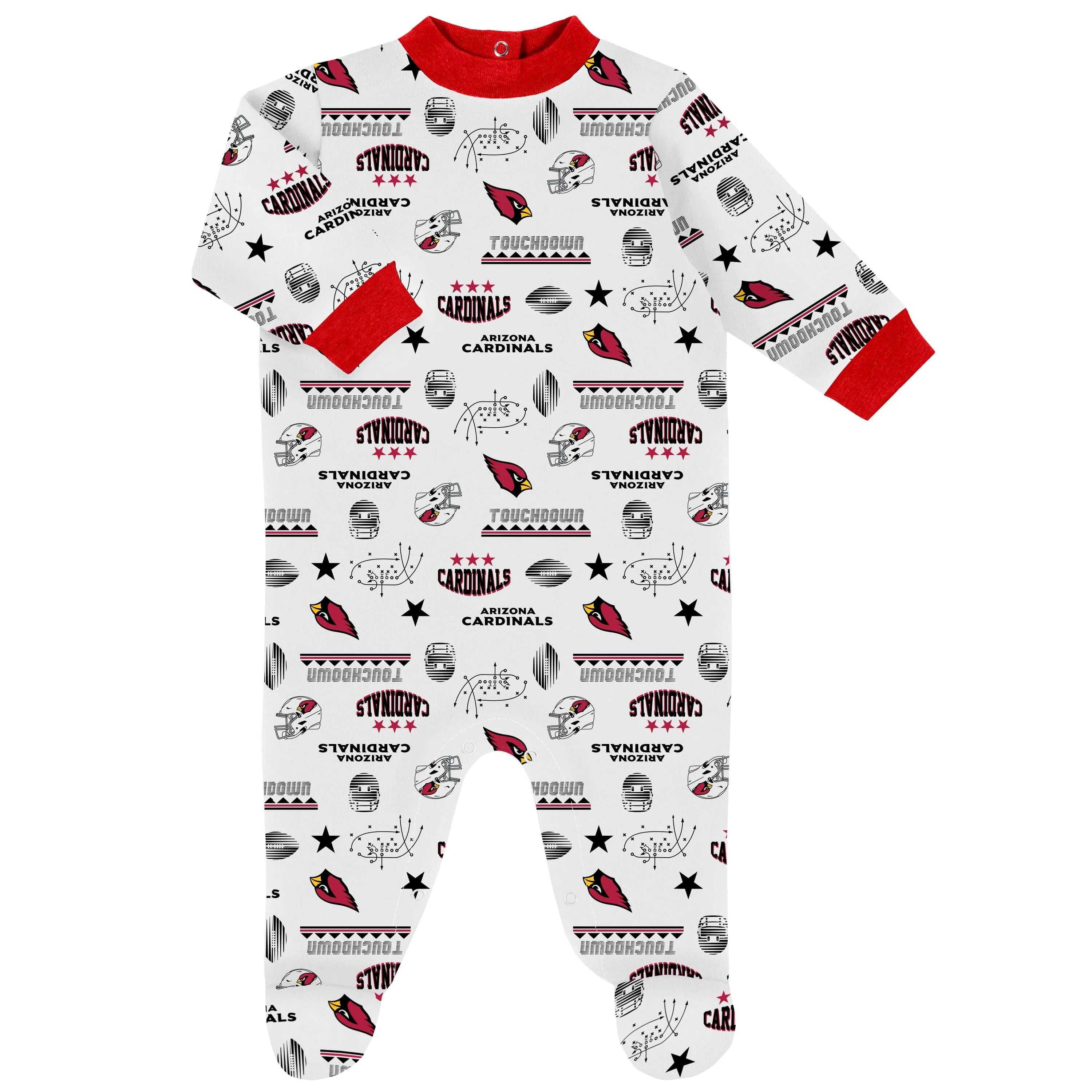 3-Piece Baby Boys Arizona Cardinals Bodysuit, Sleep 'N Play, and Cap Set Gerber Childrenswea