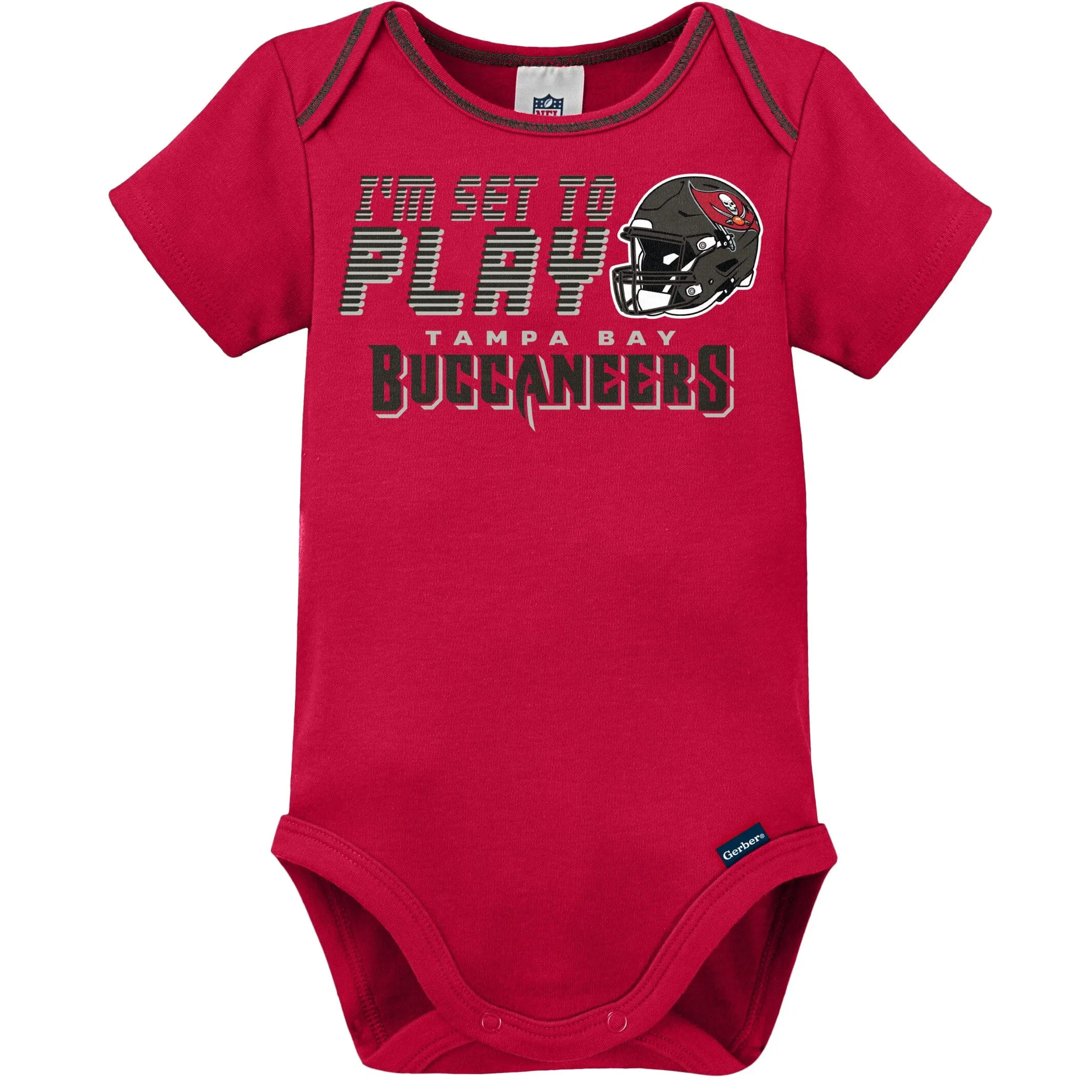 3-Piece Baby Boys Buccaneers Bodysuit, Sleep 'N Play & Cap Set Gerber Childrenswea