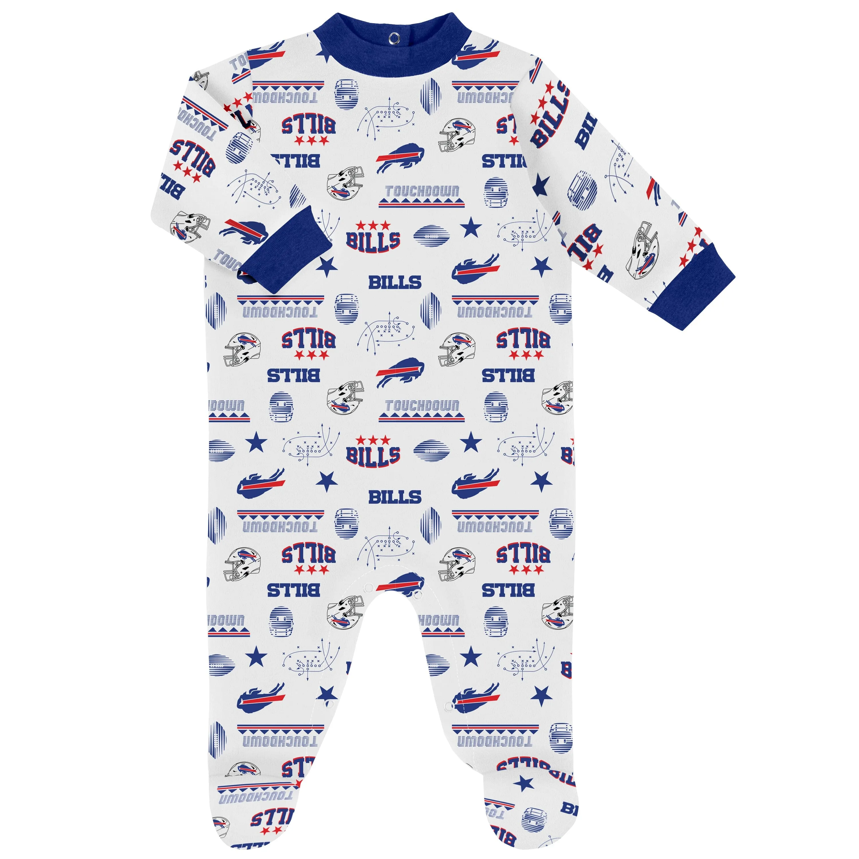 3-Piece Baby Boys Buffalo Bills Bodysuit, Sleep 'N Play, and Cap Set Gerber Childrenswea