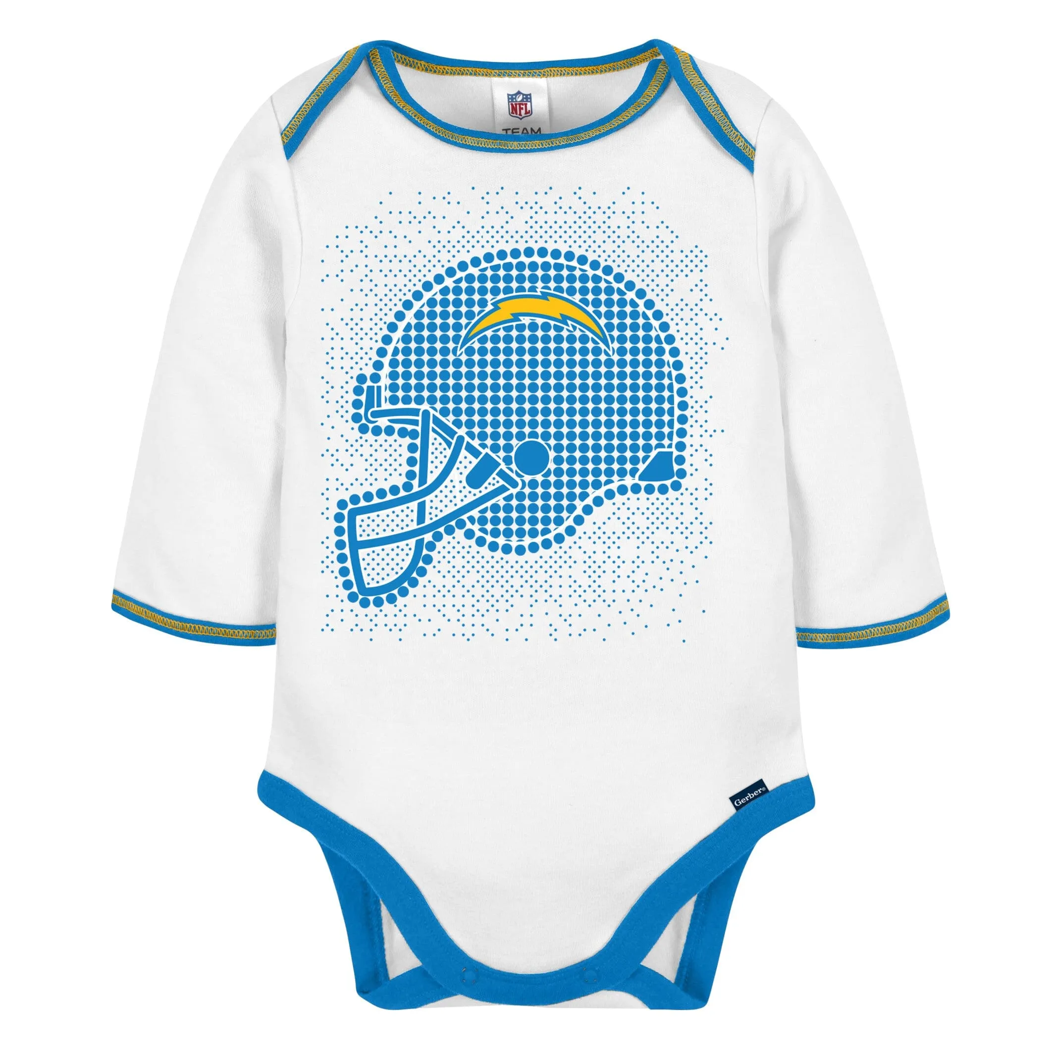 3-Piece Baby Boys Chargers Bodysuit, Footed Pant, & Cap Set Gerber Childrenswea