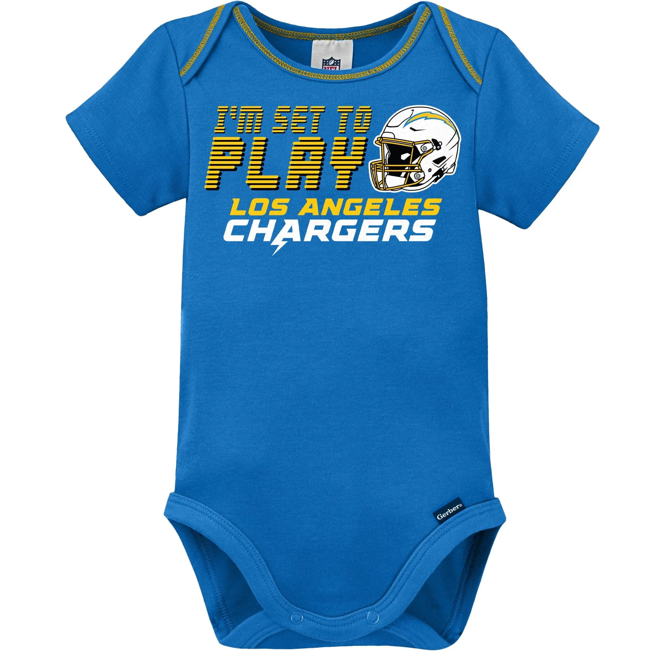 3-Piece Baby Boys Chargers Bodysuit, Sleep 'N Play & Cap Set Gerber Childrenswea