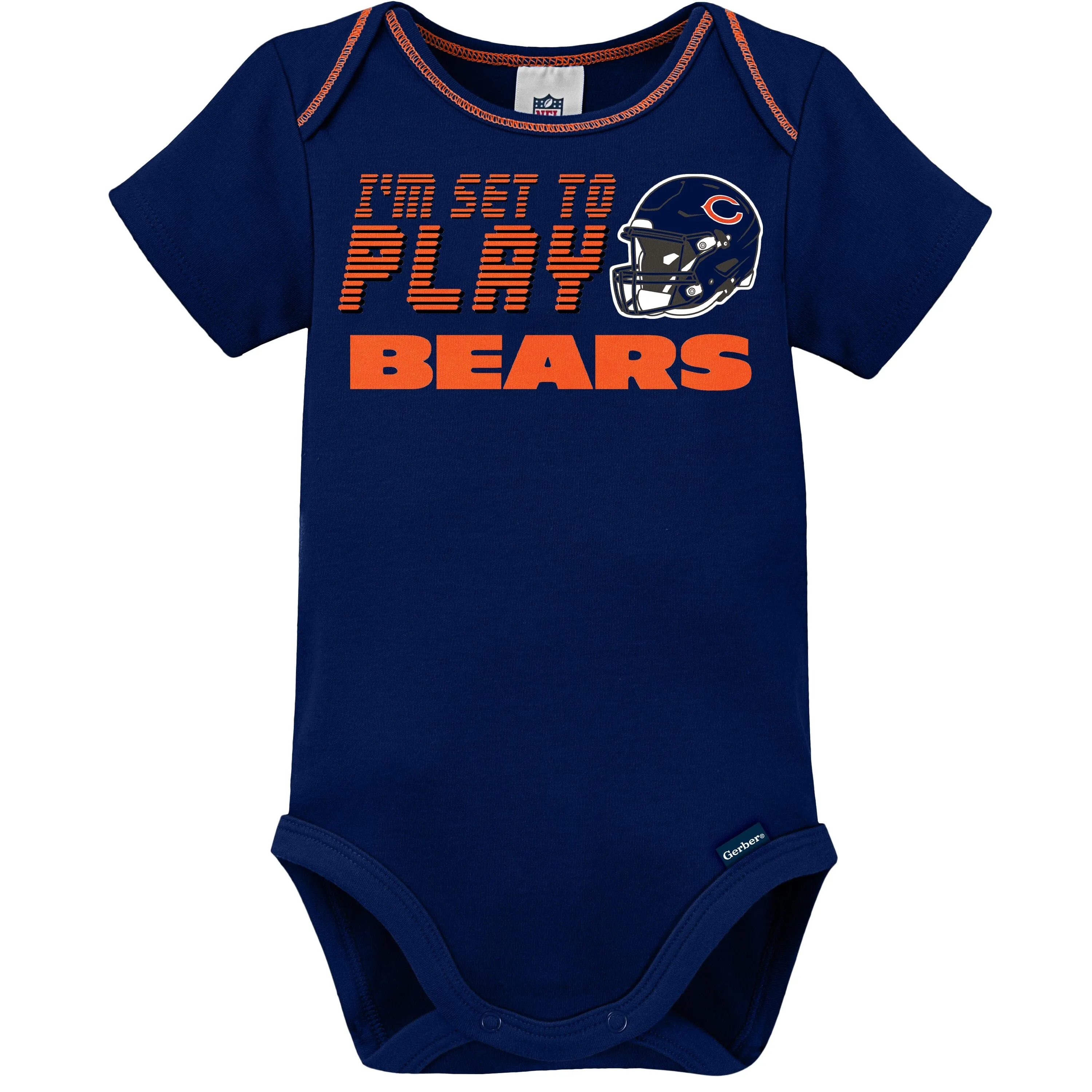3-Piece Baby Boys Chicago Bears Bodysuit, Sleep 'N Play, and Cap Set Gerber Childrenswea