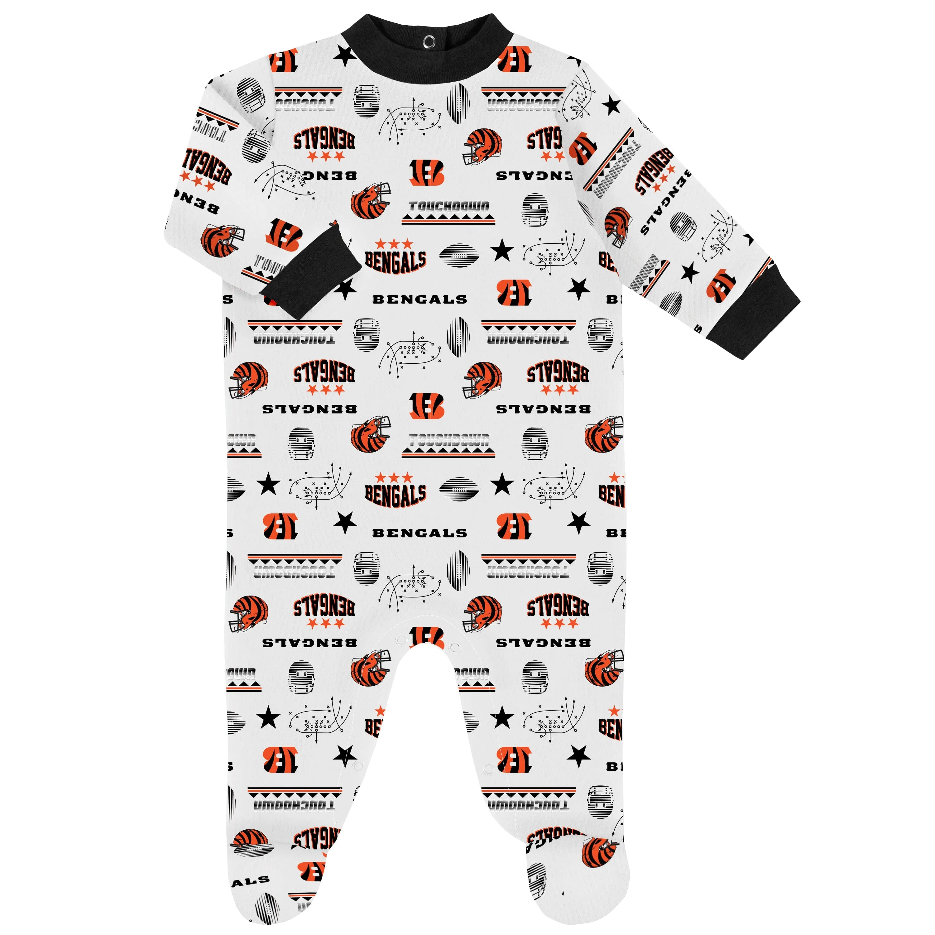 3-Piece Baby Boys Cincinnati Bengals Bodysuit, Sleep 'N Play, & Cap Set Gerber Childrenswea