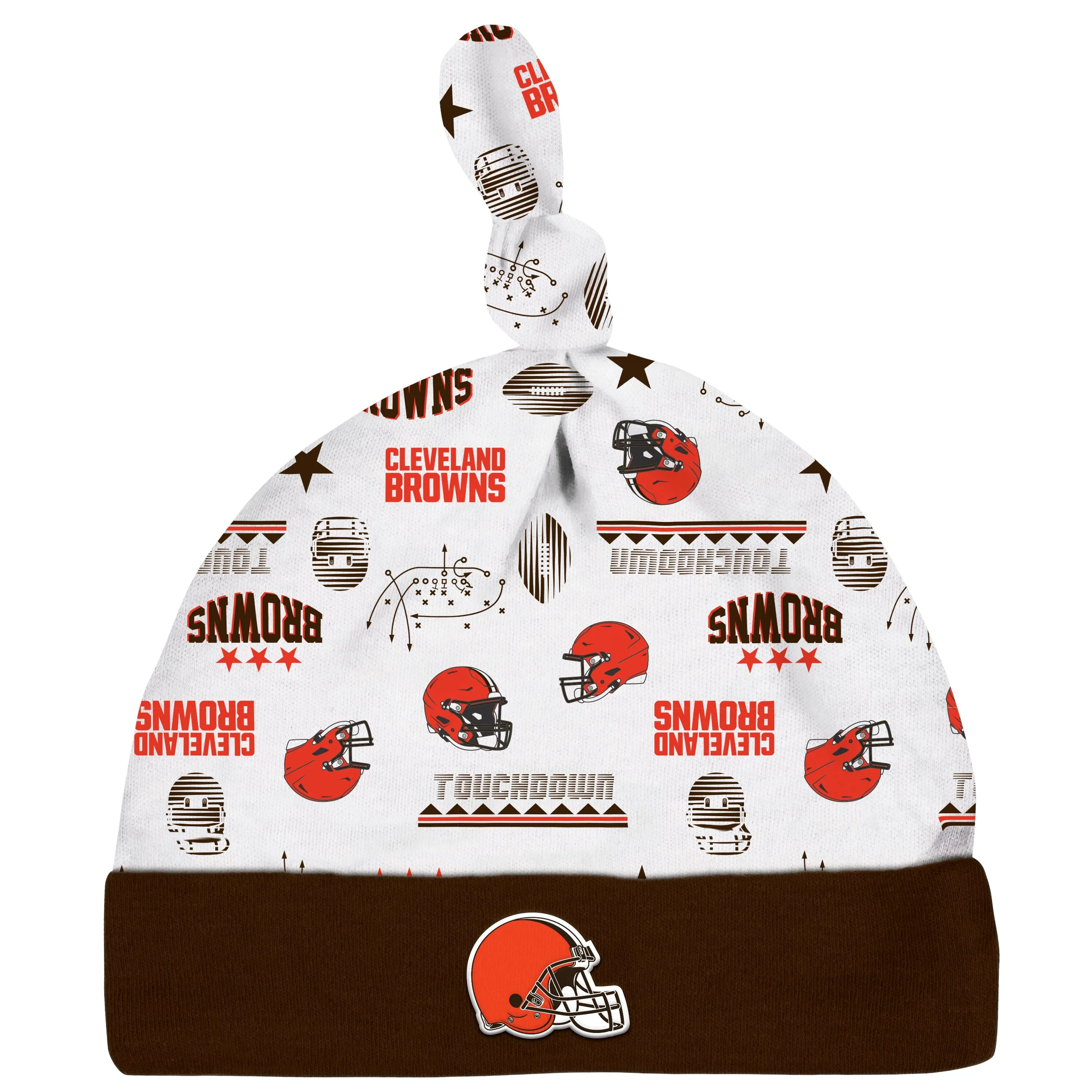 3-Piece Baby Boys Cleveland Browns Bodysuit, Sleep 'N Play, and Cap Set Gerber Childrenswea