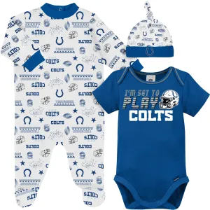 3-Piece Baby Boys Colts Bodysuit, Sleep 'N Play & Cap Set Gerber Childrenswea