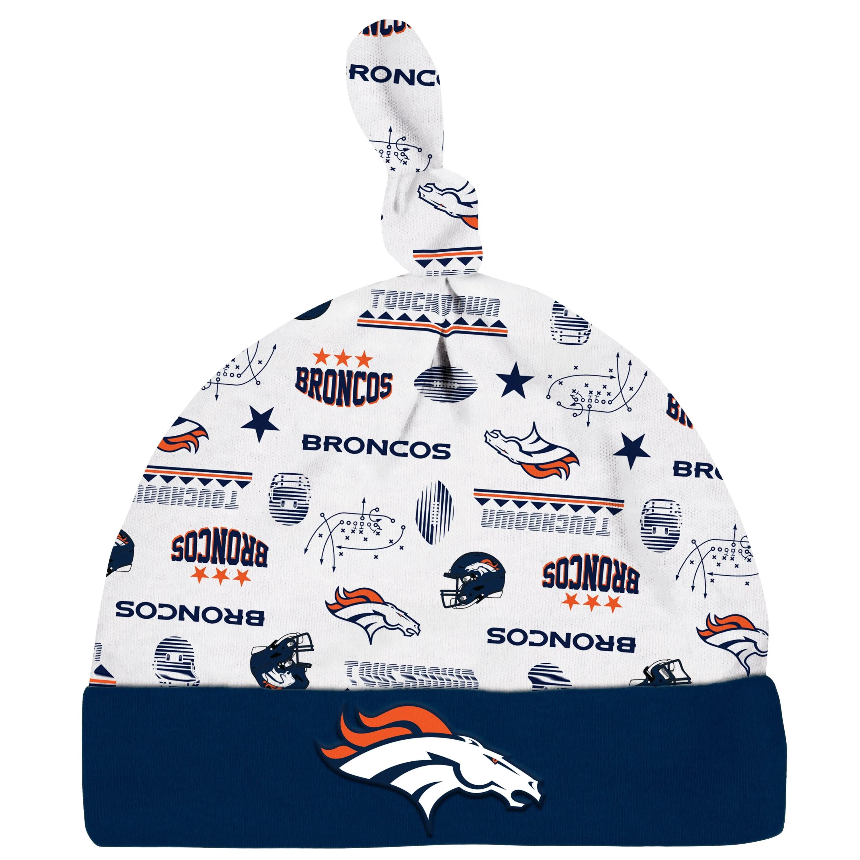 3-Piece Baby Boys Denver Broncos Bodysuit, Sleep 'N Play, and Cap Set Gerber Childrenswea