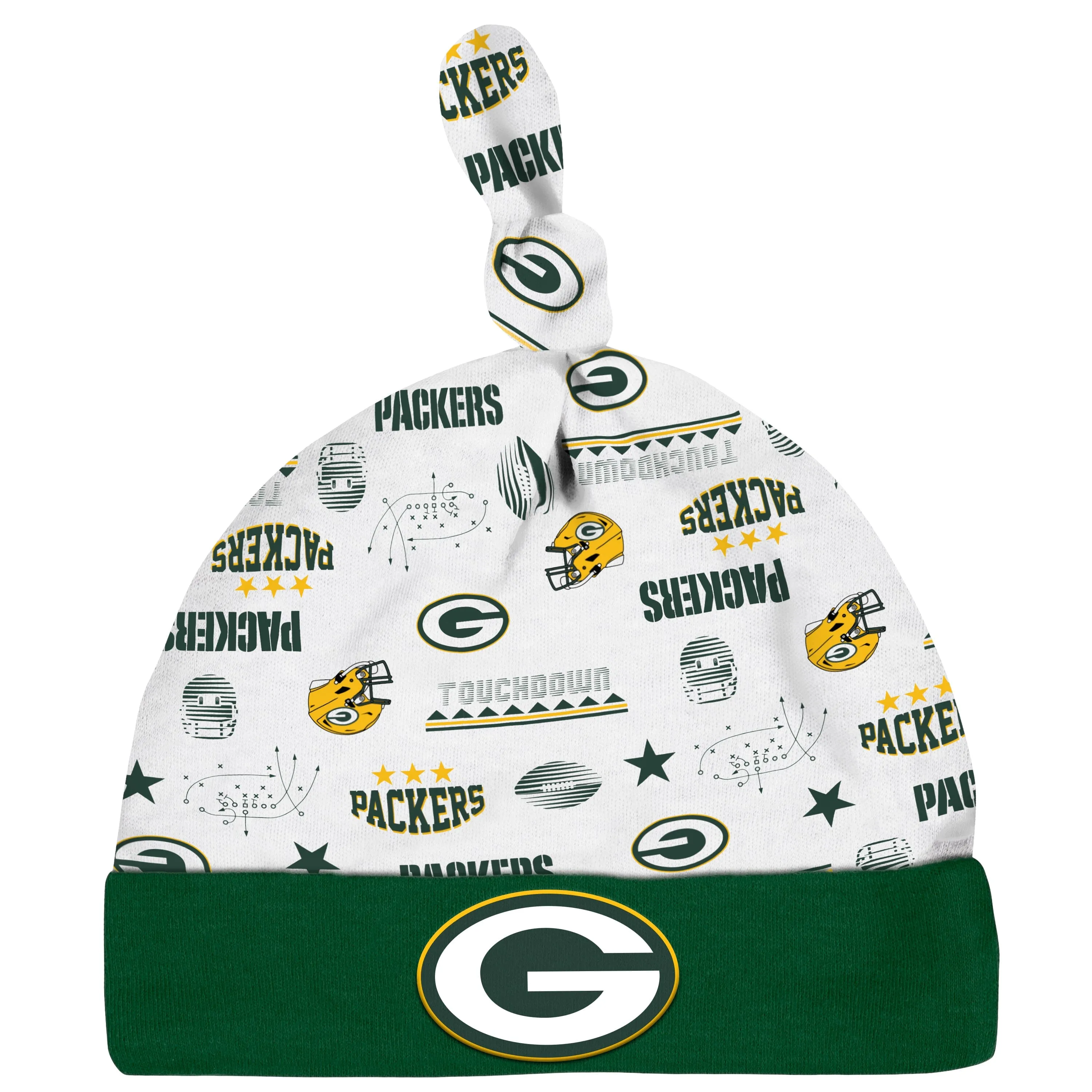 3-Piece Baby Boys Green Bay Packers Bodysuit, Sleep 'N Play, and Cap Set Gerber Childrenswea