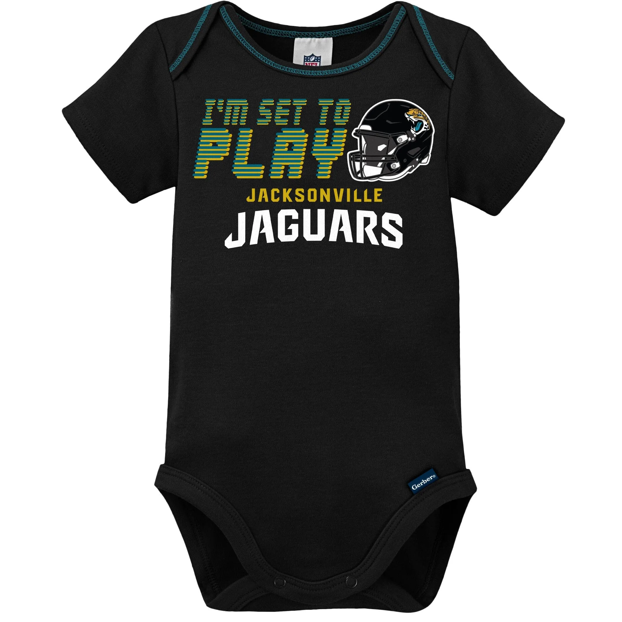 3-Piece Baby Boys Jaguars Bodysuit, Sleep 'N Play & Cap Set Gerber Childrenswea