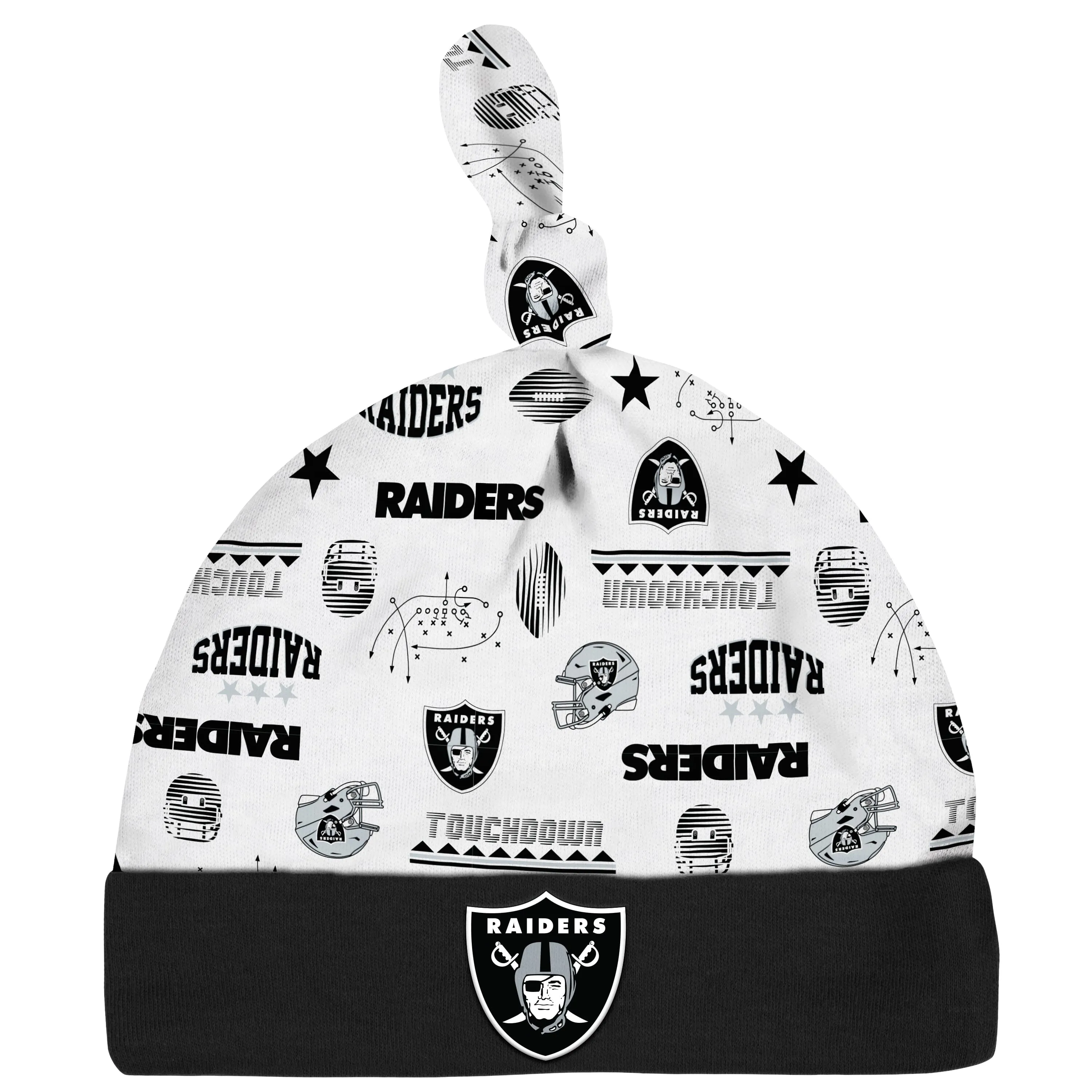 3-Piece Baby Boys Las Vegas Raiders Bodysuit, Sleep 'N Play, and Cap Set Gerber Childrenswea