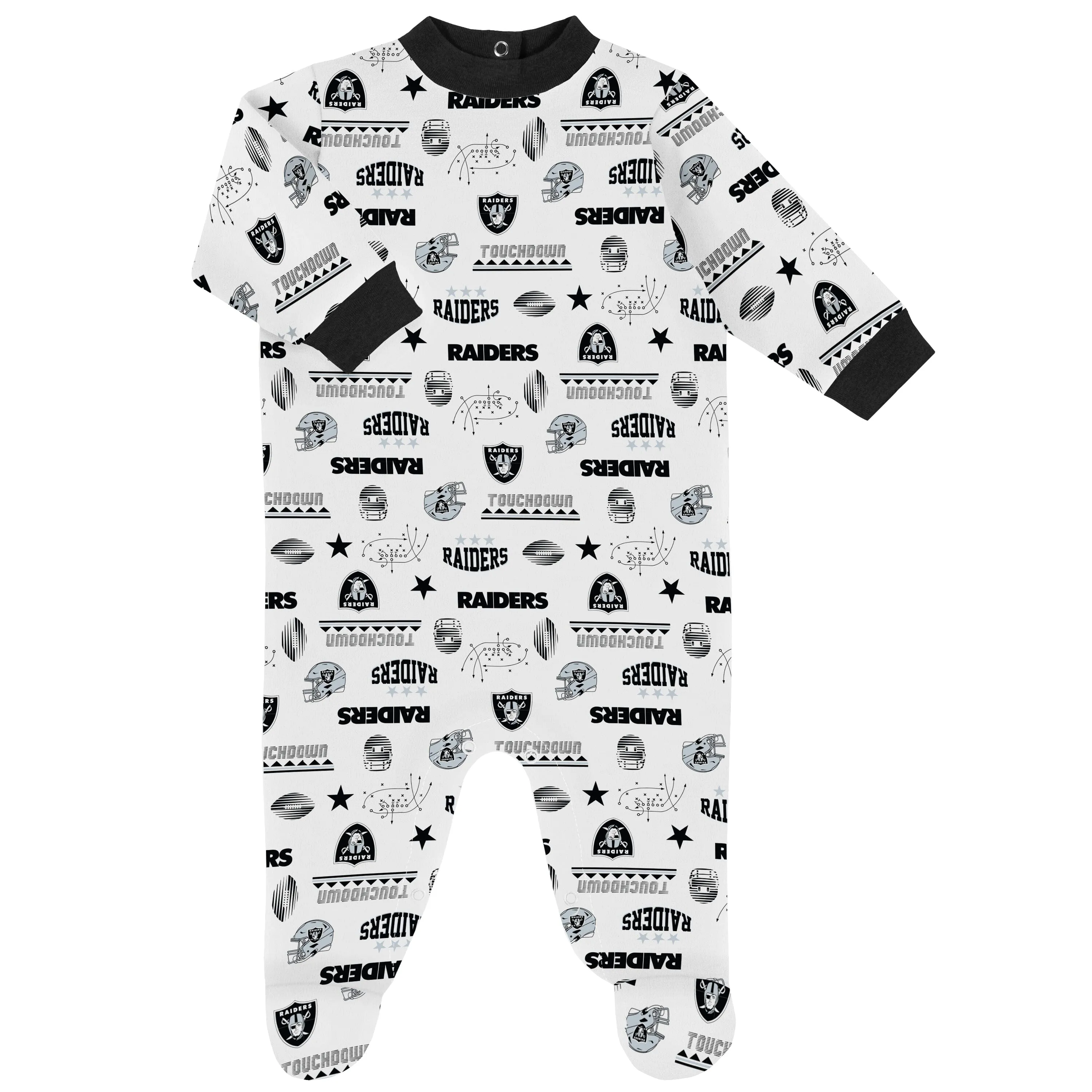 3-Piece Baby Boys Las Vegas Raiders Bodysuit, Sleep 'N Play, and Cap Set Gerber Childrenswea