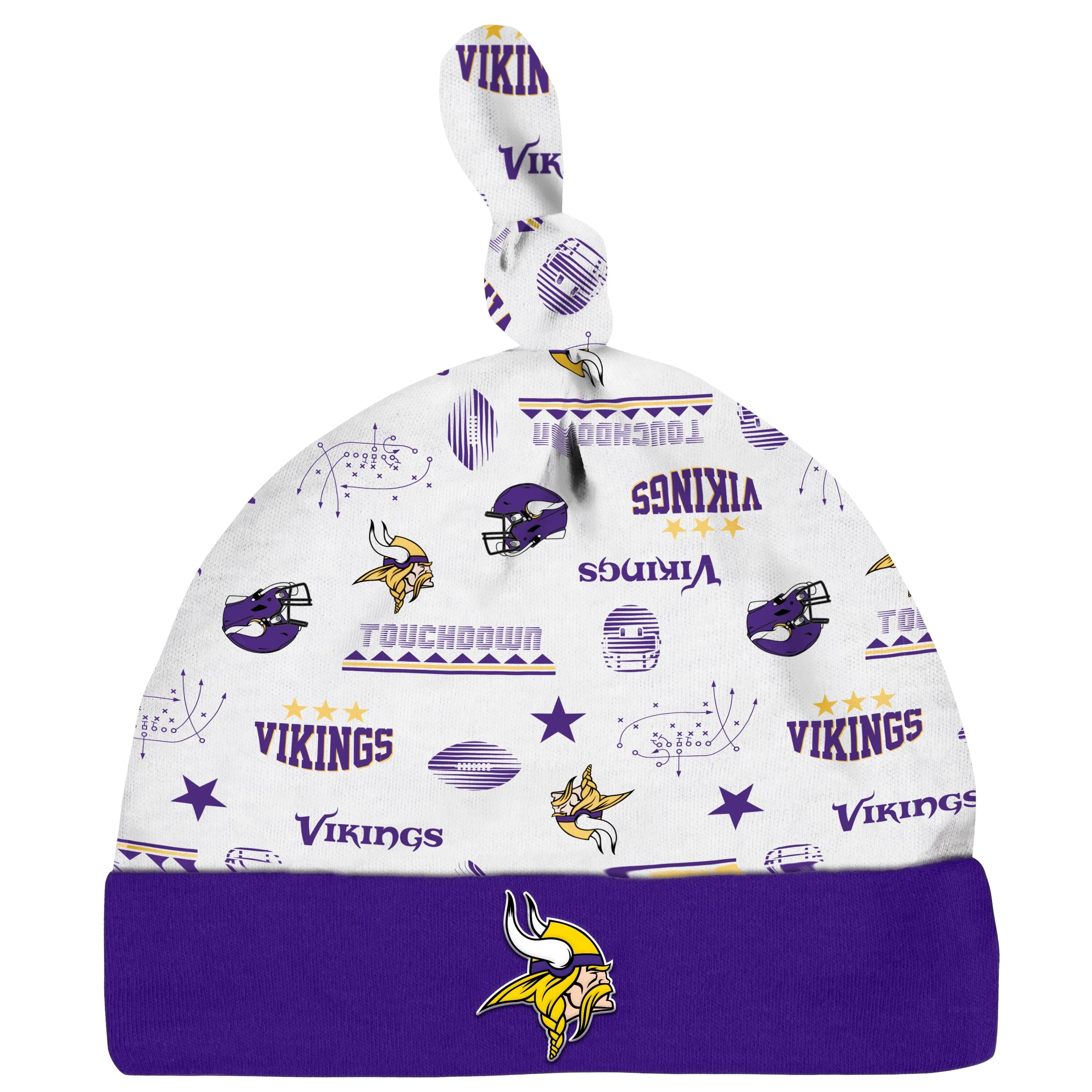 3-Piece Baby Boys Minnesota Vikings Bodysuit, Sleep 'N Play, and Cap Set Gerber Childrenswea
