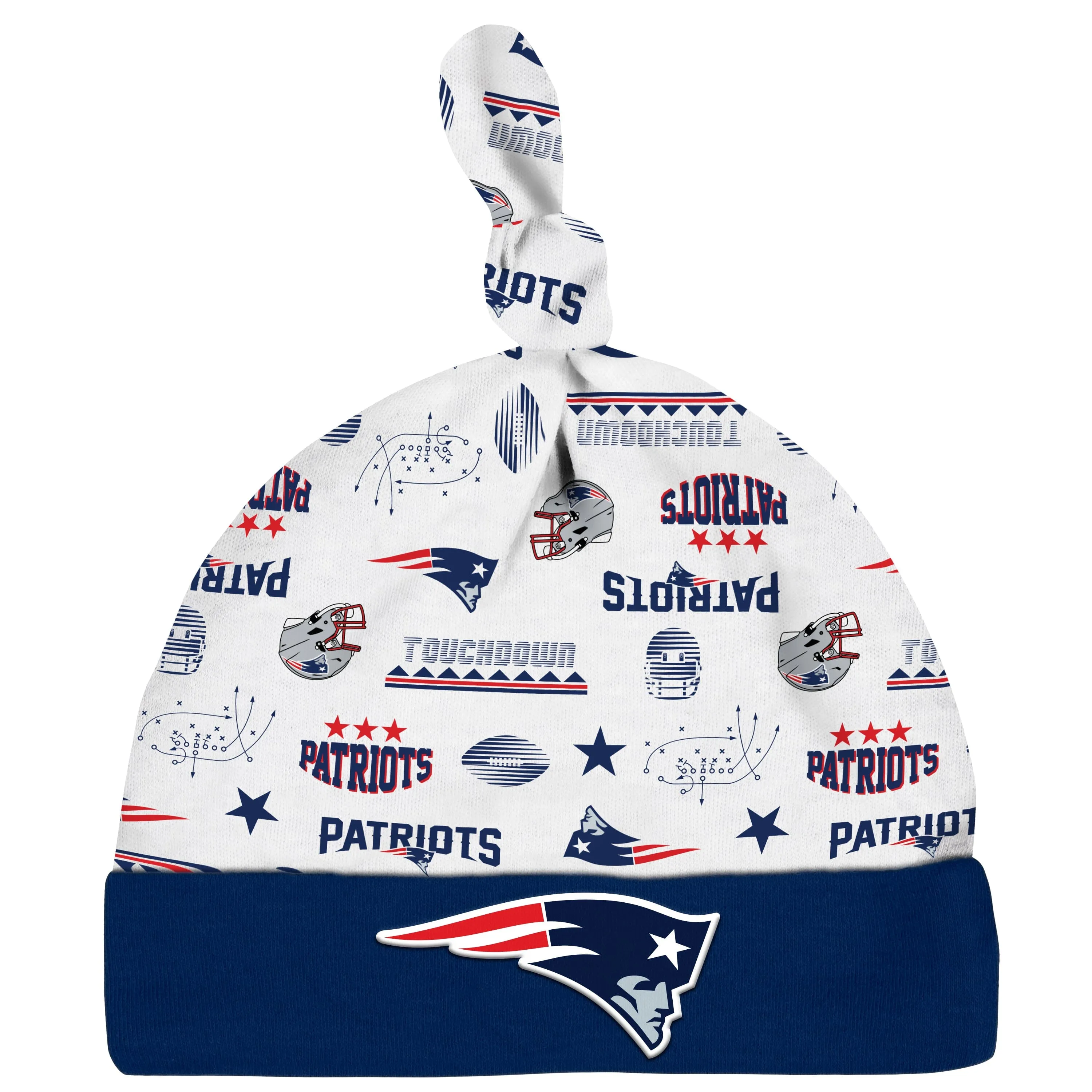 3-Piece Baby Boys New England Patriots Bodysuit, Sleep 'N Play, and Cap Set Gerber Childrenswea
