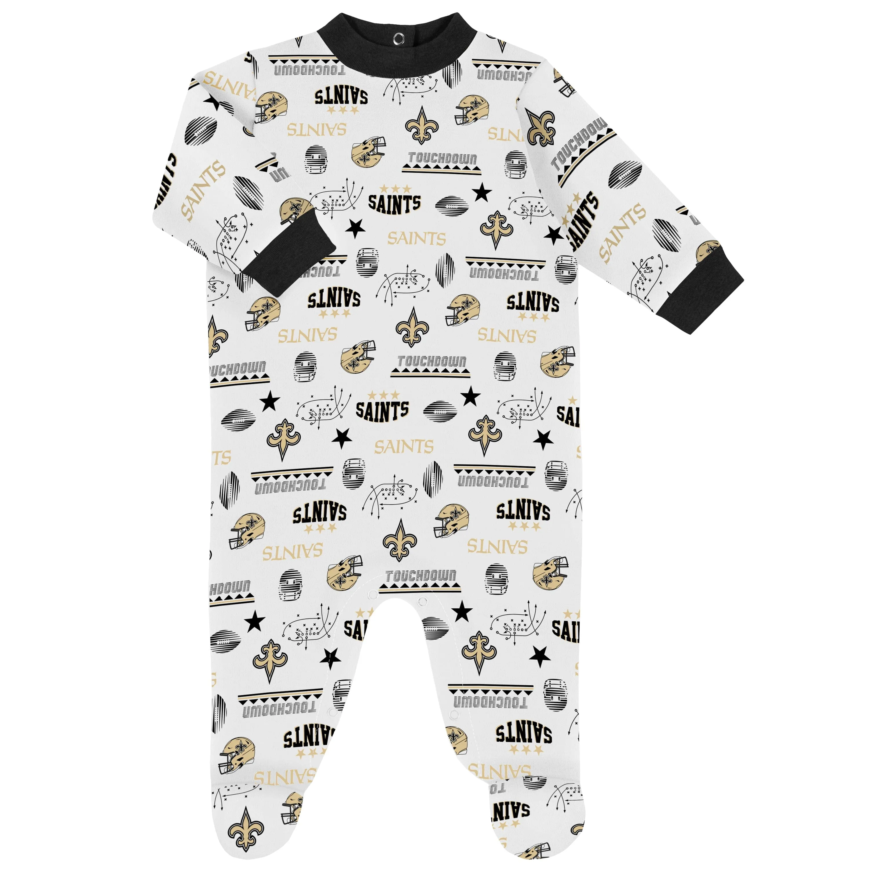 3-Piece Baby Boys New Orleans Saints Bodysuit, Sleep 'N Play, and Cap Set Gerber Childrenswea