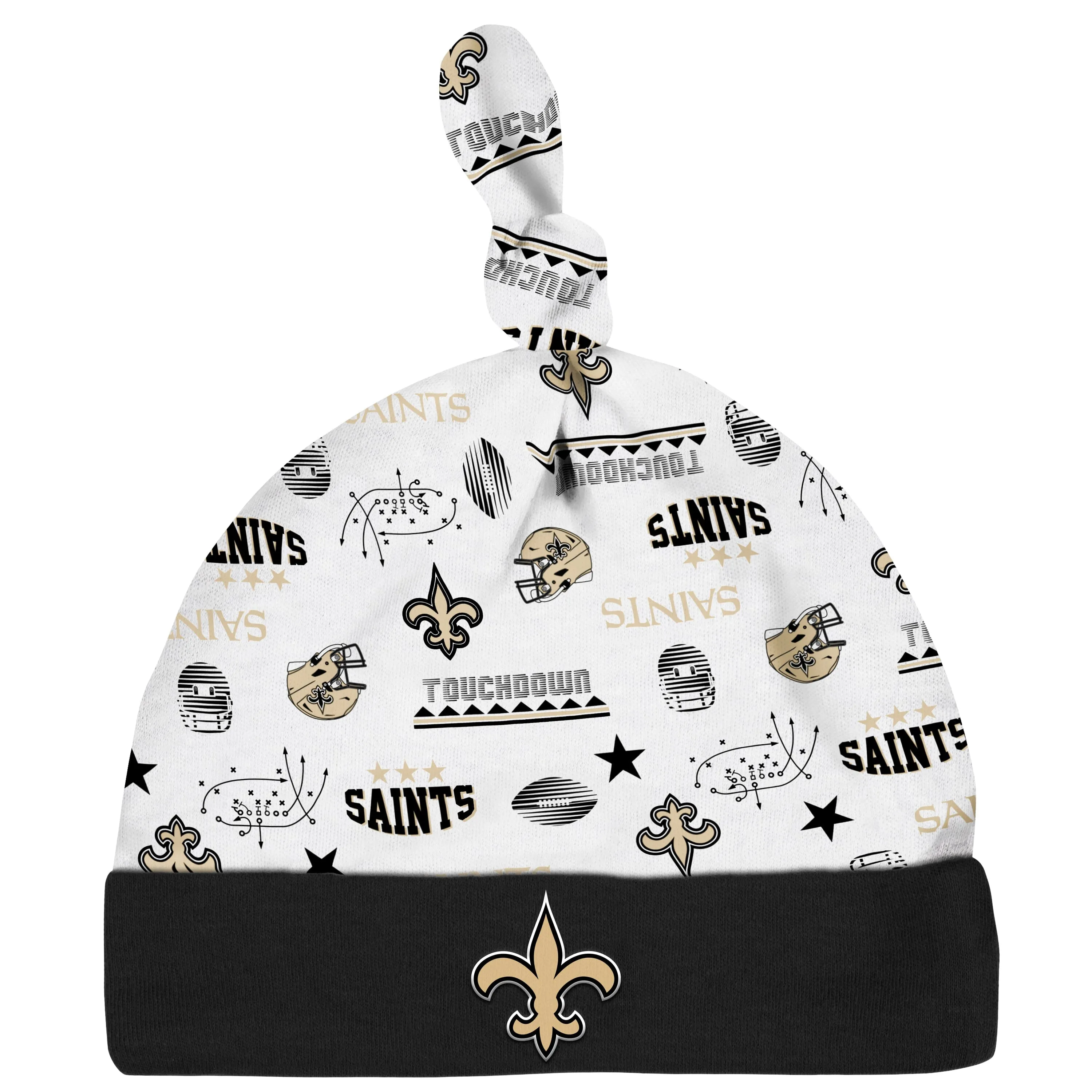 3-Piece Baby Boys New Orleans Saints Bodysuit, Sleep 'N Play, and Cap Set Gerber Childrenswea