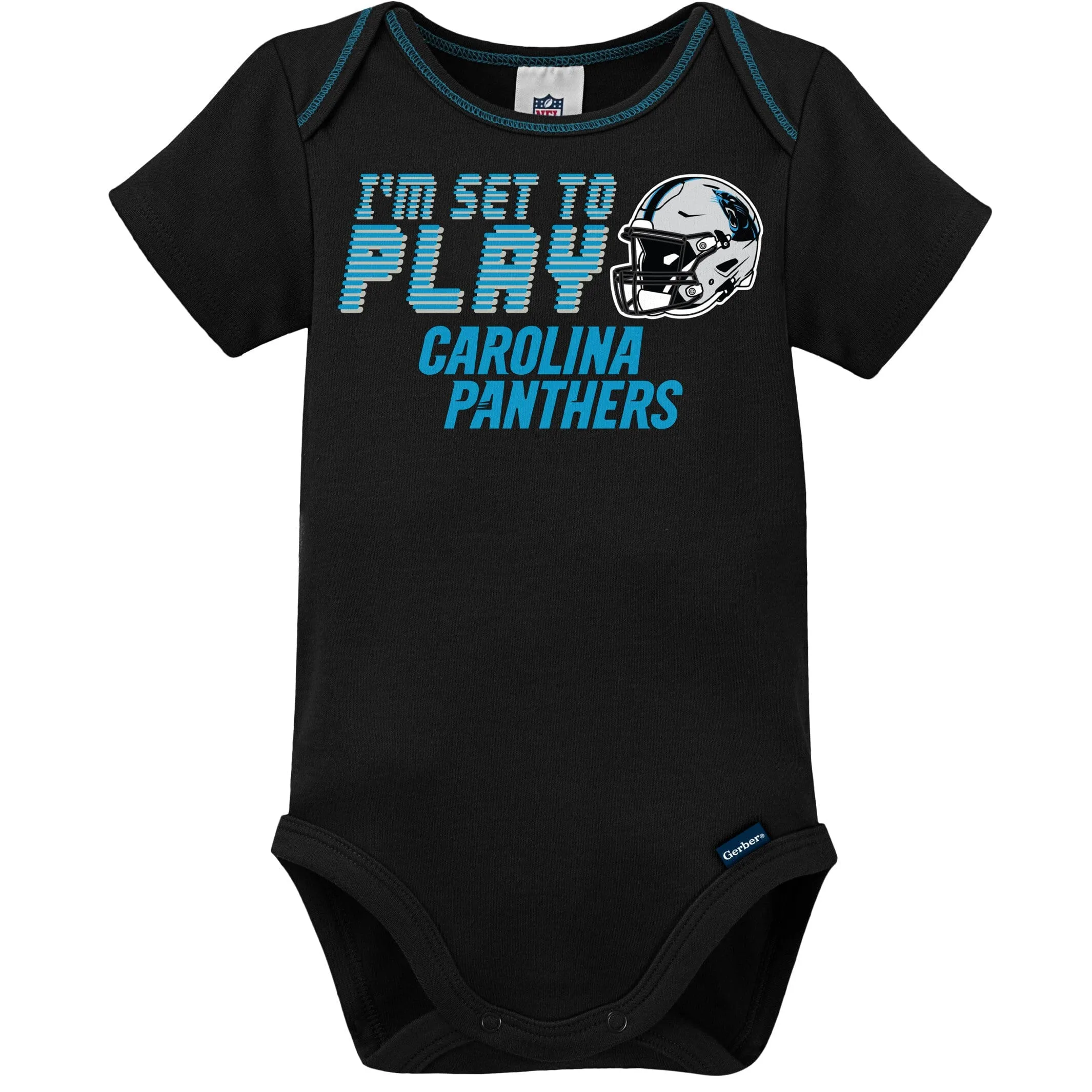 3-Piece Baby Boys Panthers Bodysuit, Sleep 'N Play & Cap Set Gerber Childrenswea